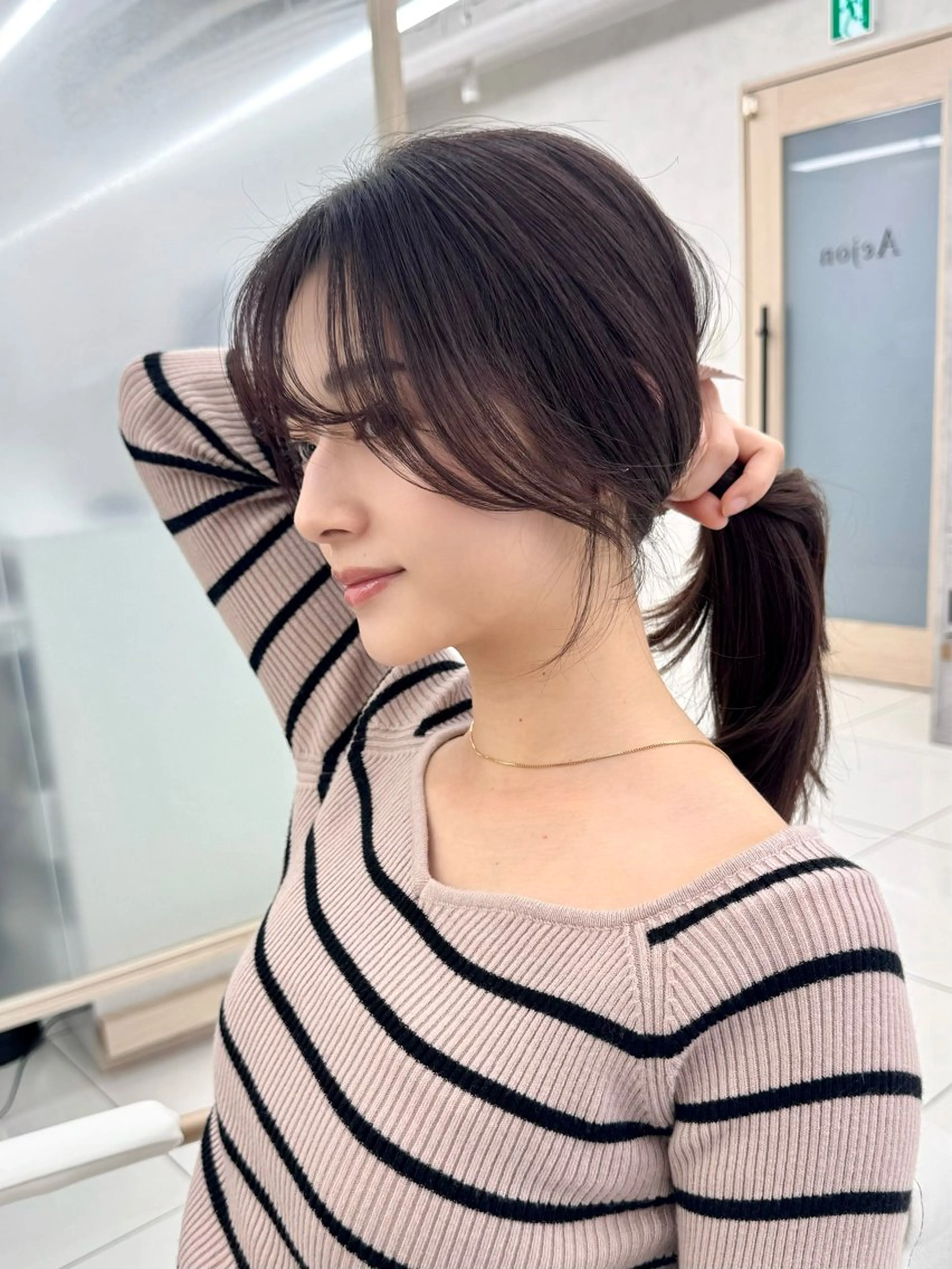 ロング カット レイヤー/韓国/ 顔周り/しんやのヘアスタイル