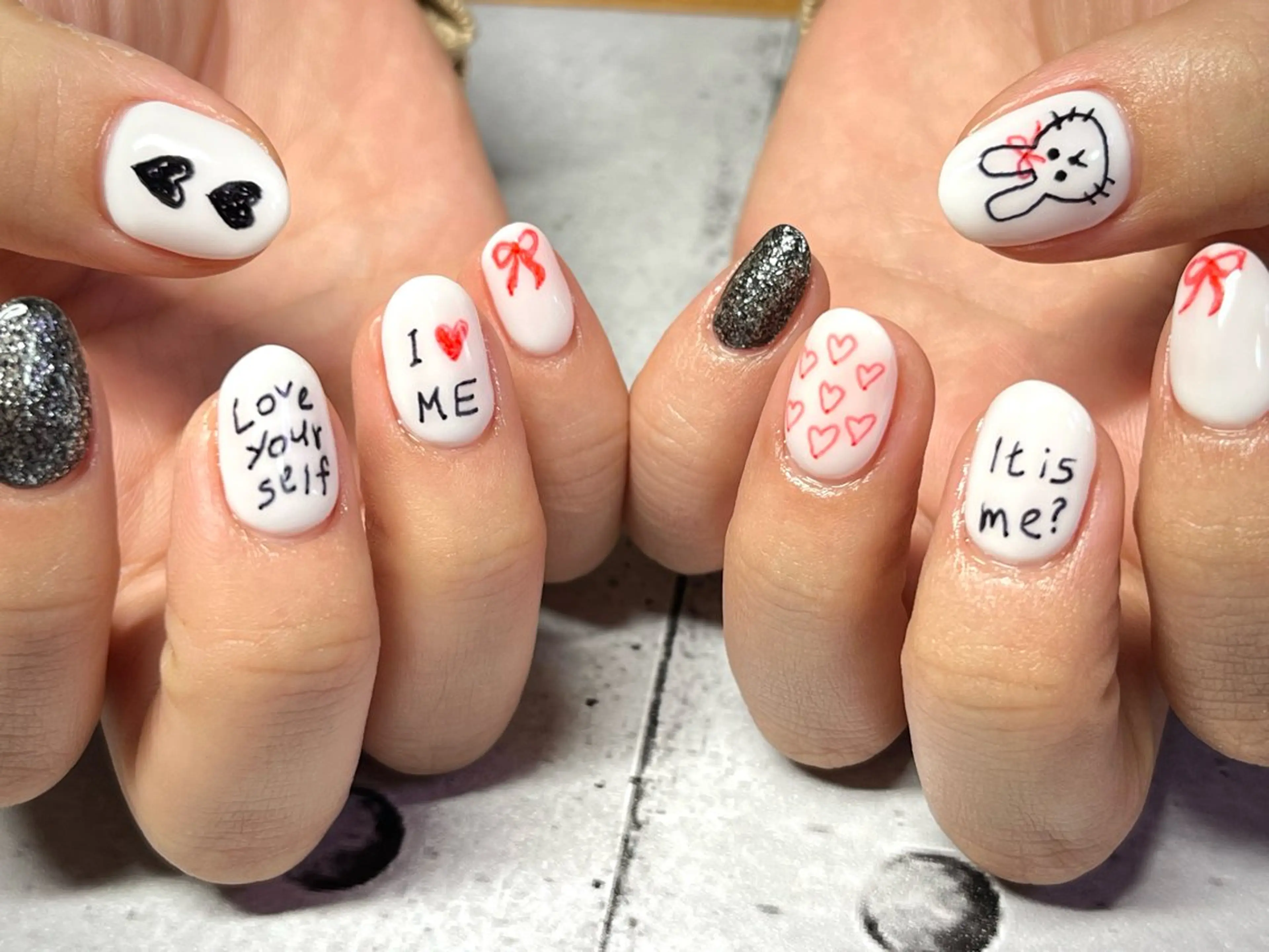 ネイル アートネイル ハンドネイル まり りぃ〜んのネイルデザイン