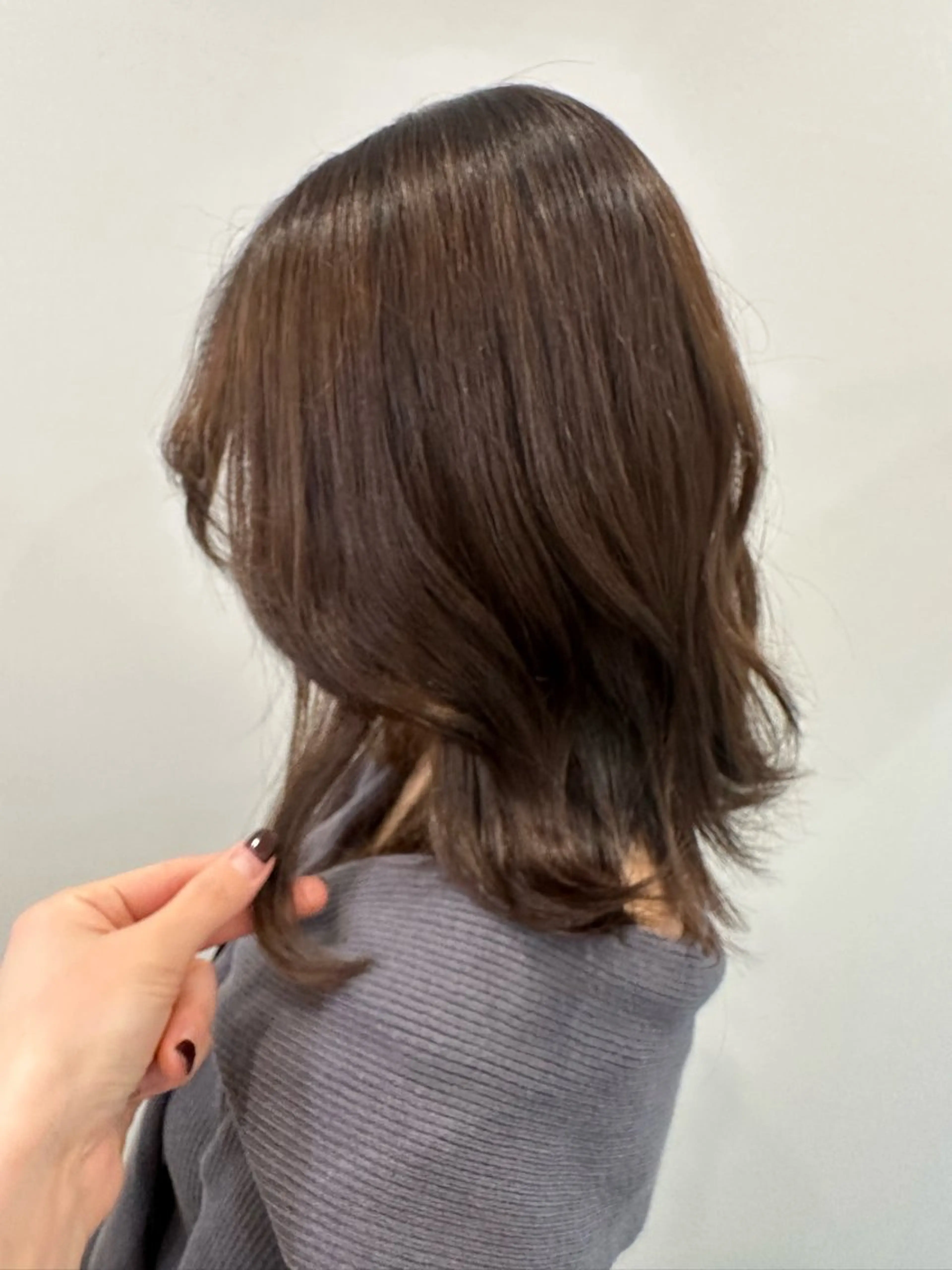 ミディアム カラー カット ヘアカラー トリートメント ヘアセット/艶カラー 💐nao.のヘアスタイル