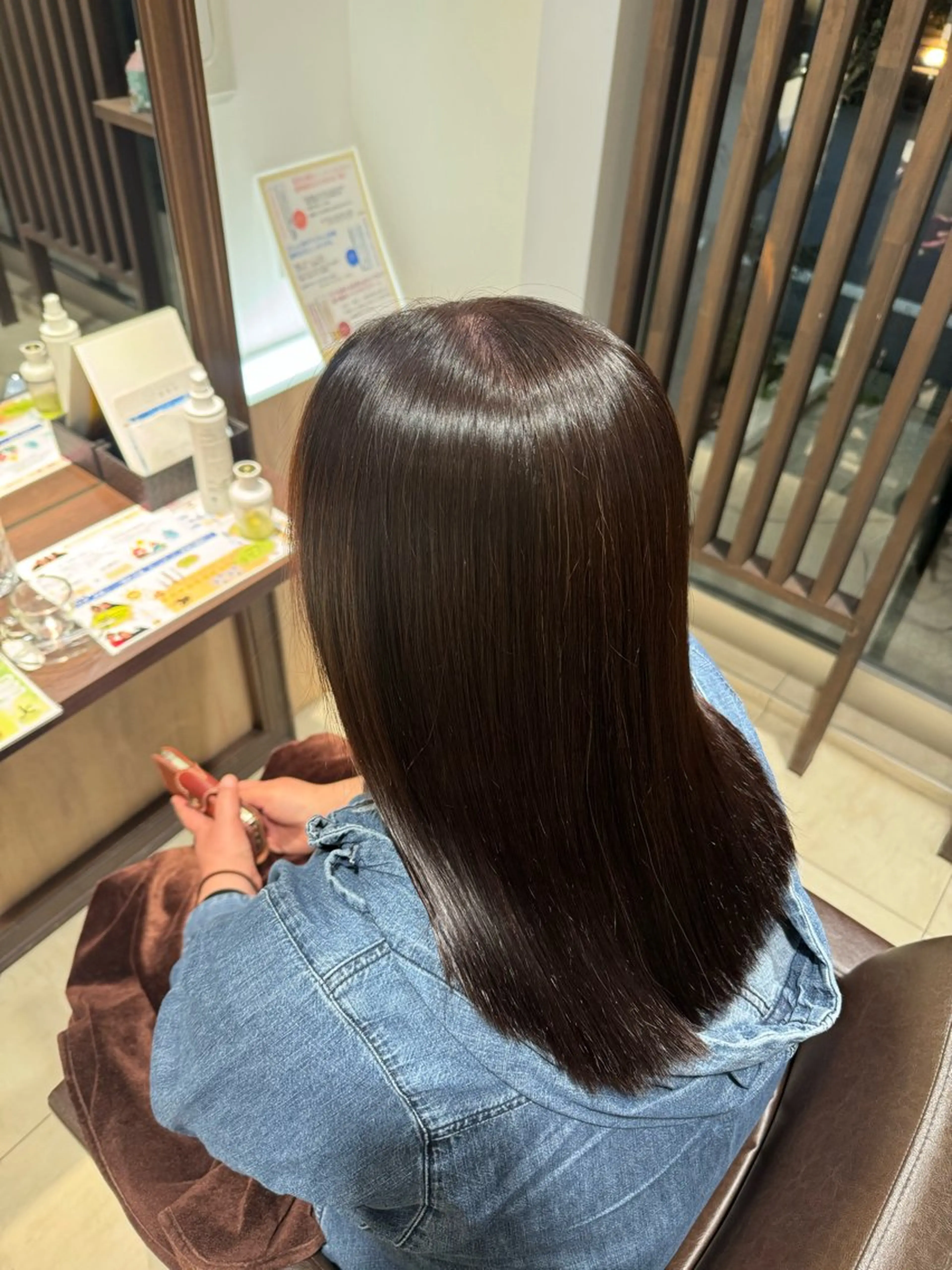 セミロング ピンクブラウン hair＋make CLEAR 本店所属・艶カラー🫧艶肌✨ フクモト‎🤍のヘアスタイル