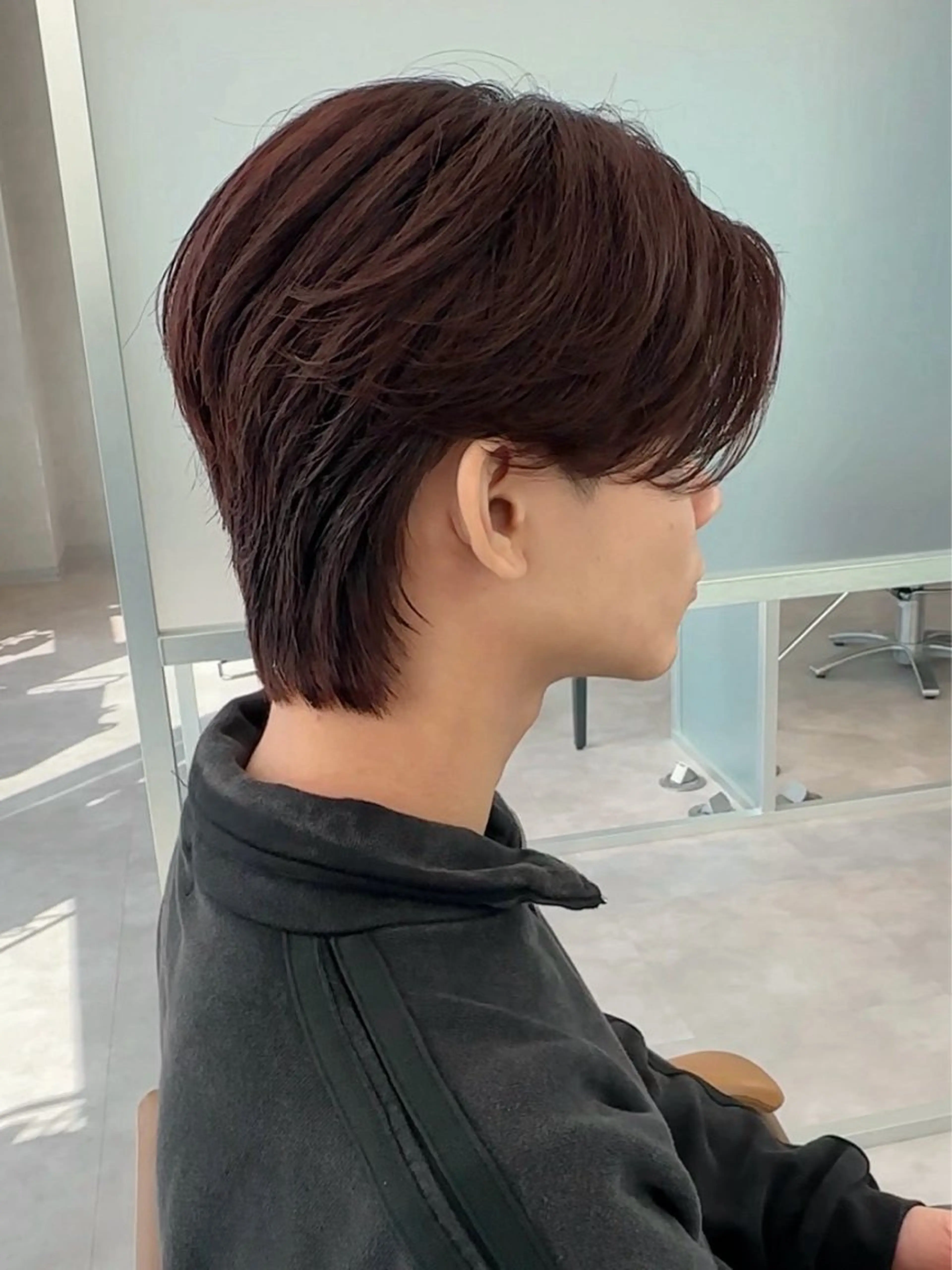 カラー パーマ メンズ かのん/縮毛矯正 /韓国風/毛流れのヘアスタイル