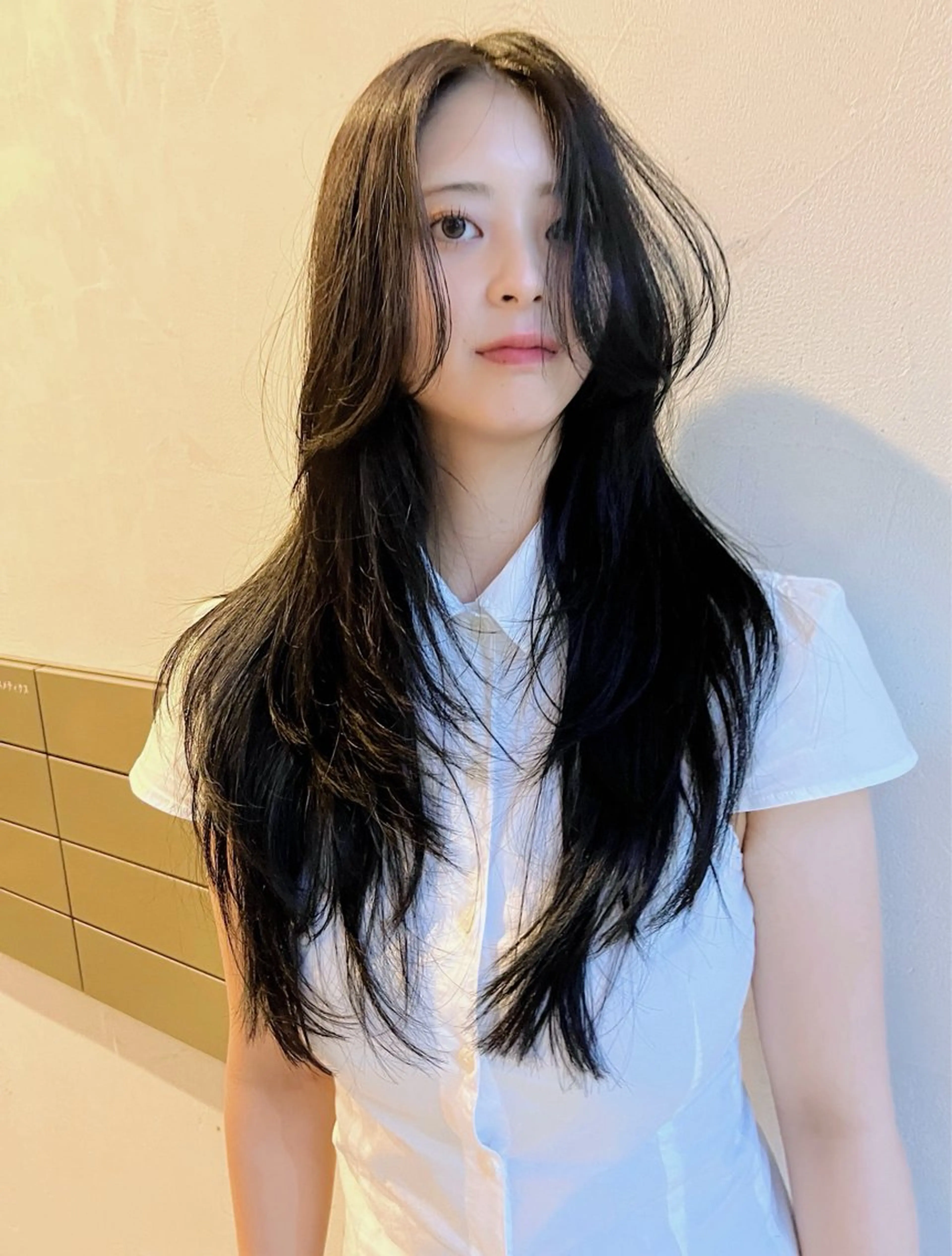 ロング カット ヘアカラー ボブ/透明感カラー Fukaのヘアスタイル