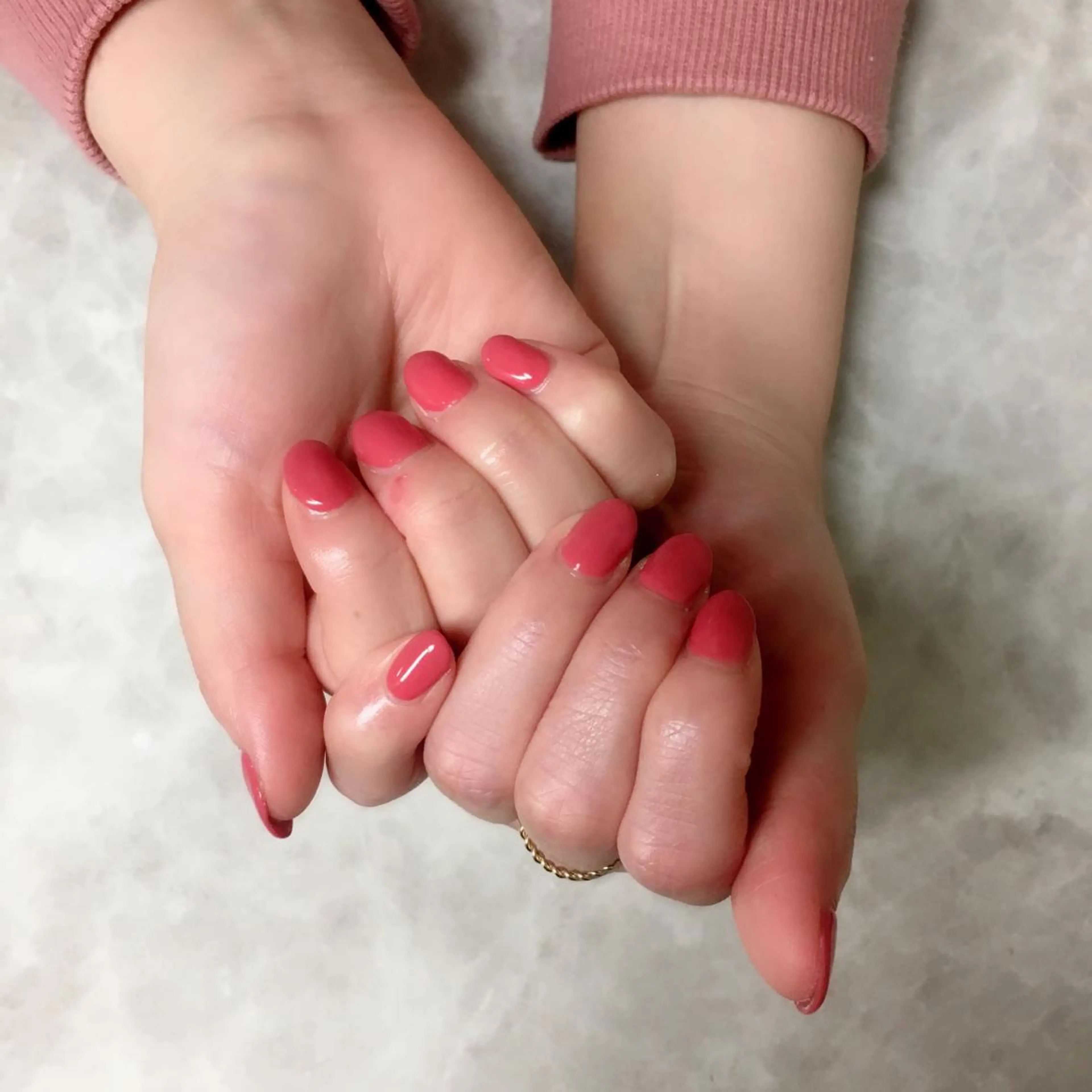 ネイル ワンカラーネイル 自爪育成/深爪矯正 mikiのネイルデザイン