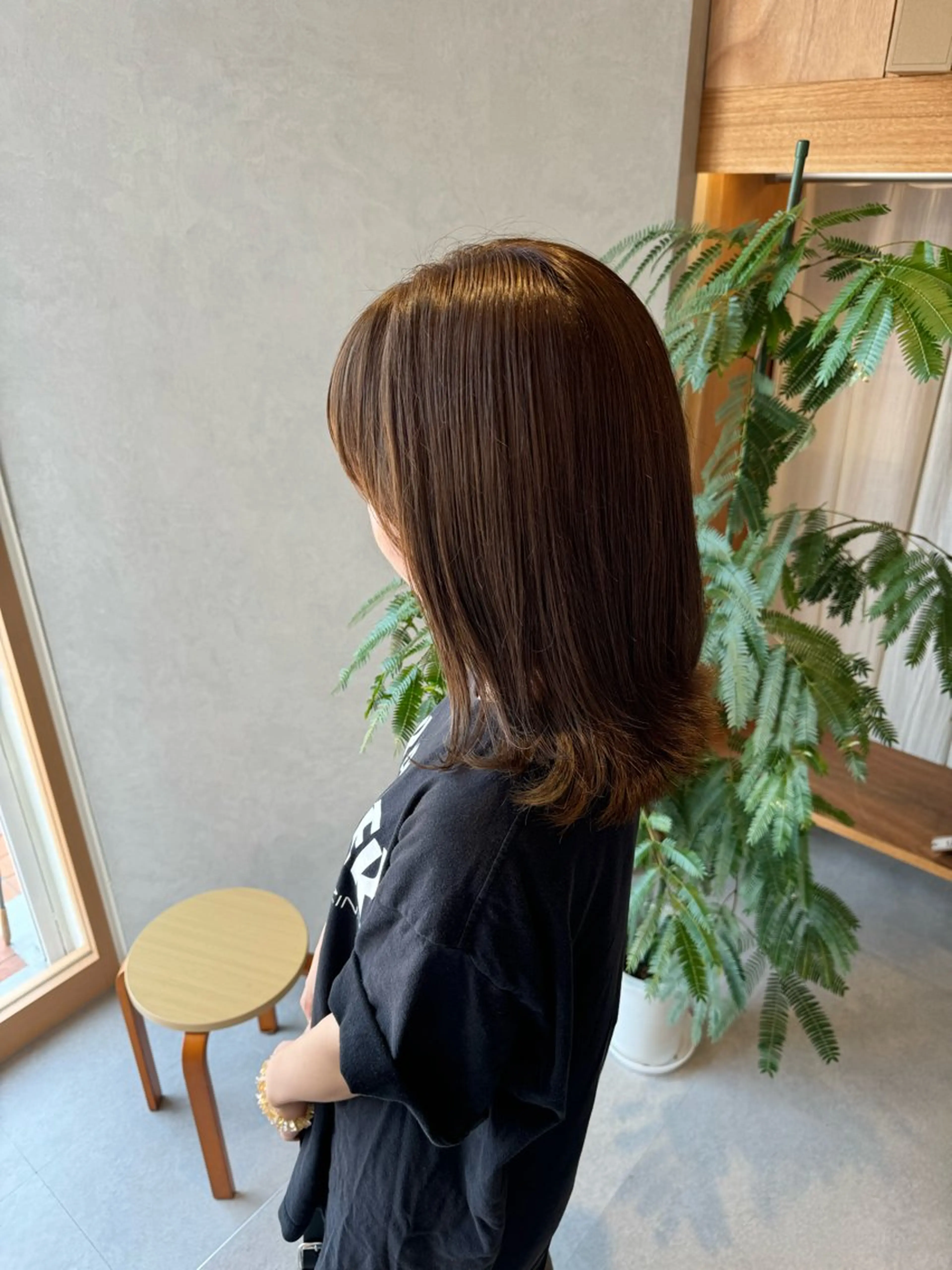 ミディアム カラー カット ヘアカラー トリートメント レイヤー/ボブパーマ /垢抜け/タクミのヘアスタイル