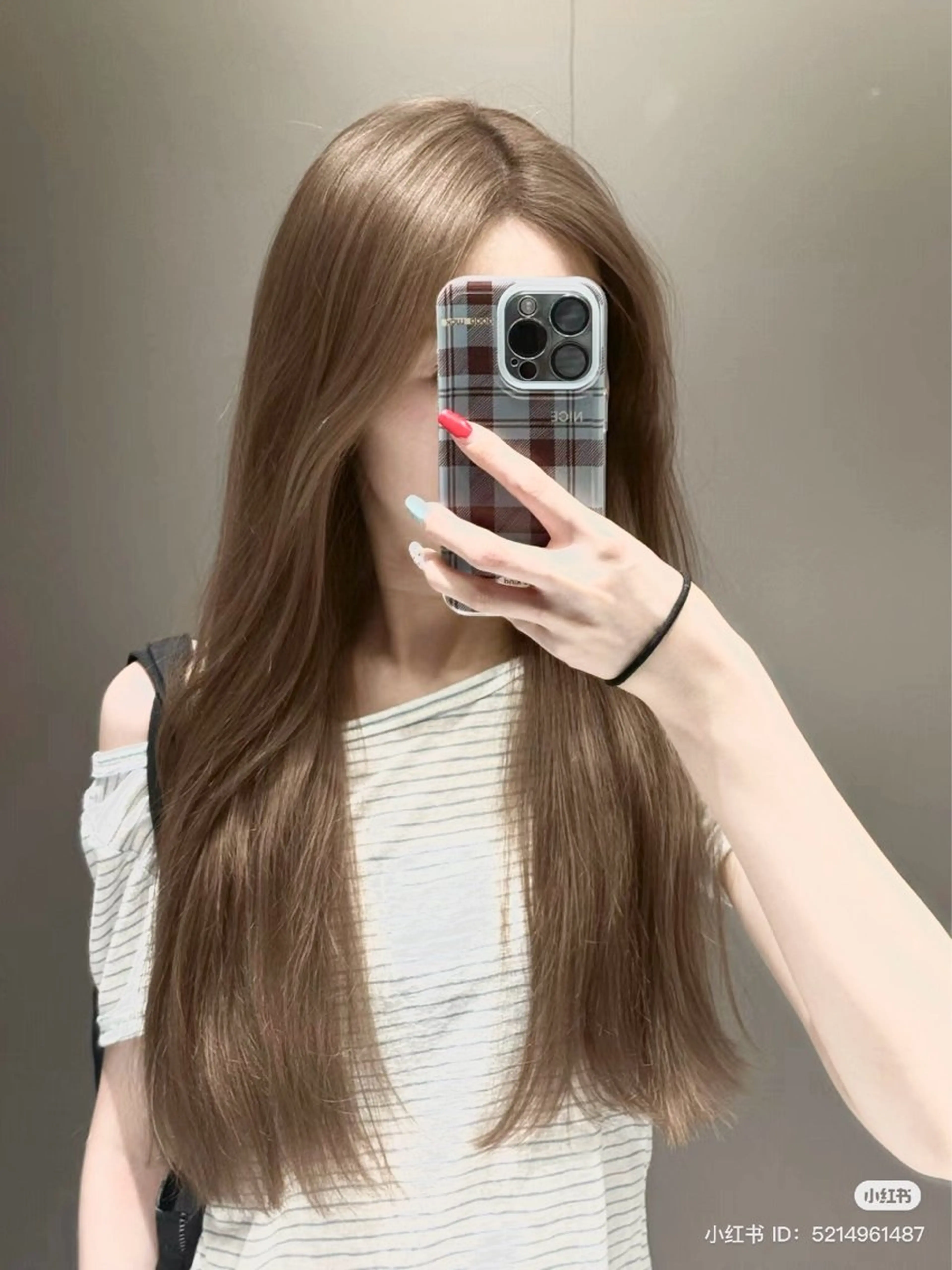 カラー ヘアカラー トリートメント 透明感ベージュ🤎 ナチュラルレイヤーのヘアスタイル