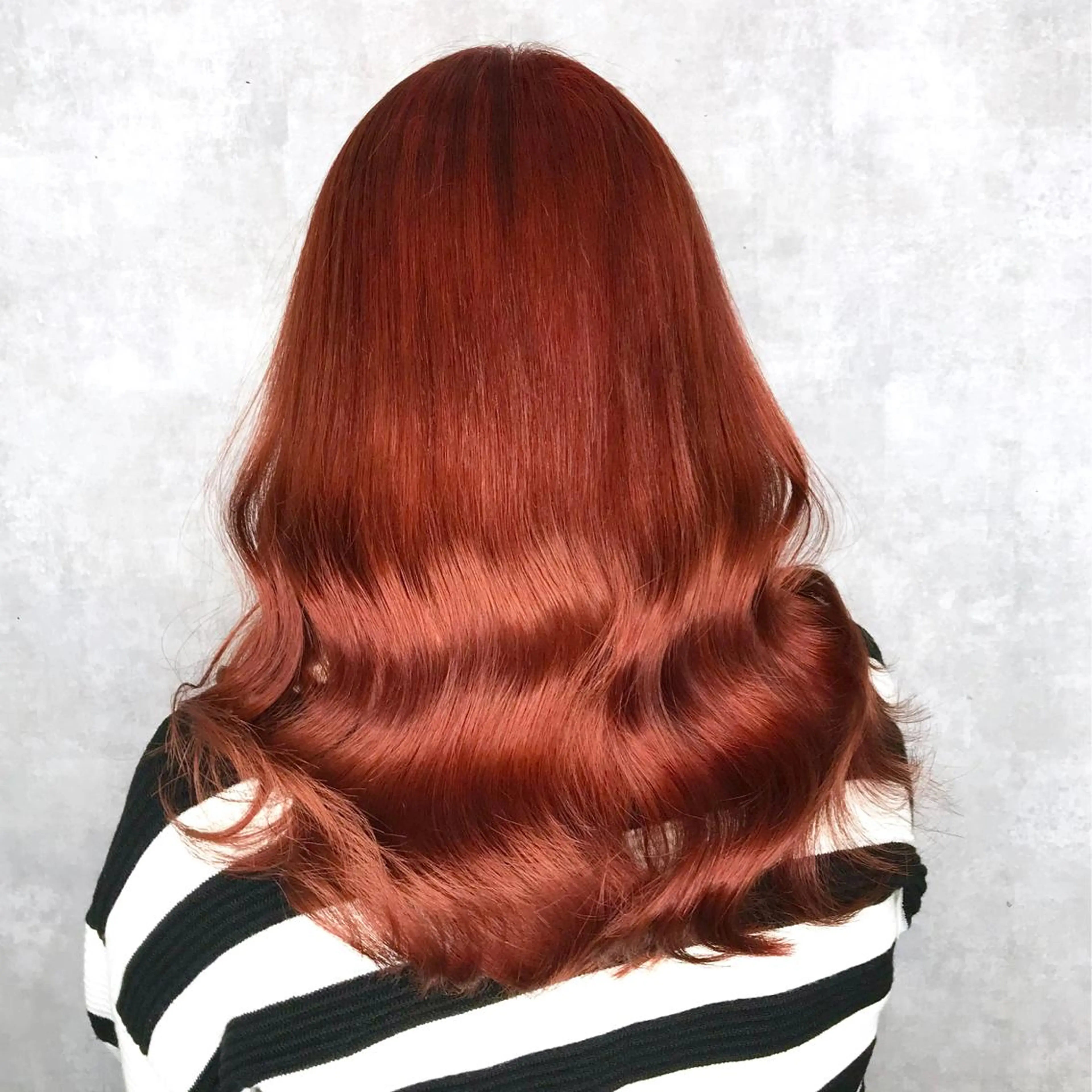 ロング カラー ブリーチ オレンジ ヨシンモリ ムルギョル巻き 韓国風ヘア サロウィン所属・K-POP好き美容師 🇰🇷Kai.Yのヘアスタイル