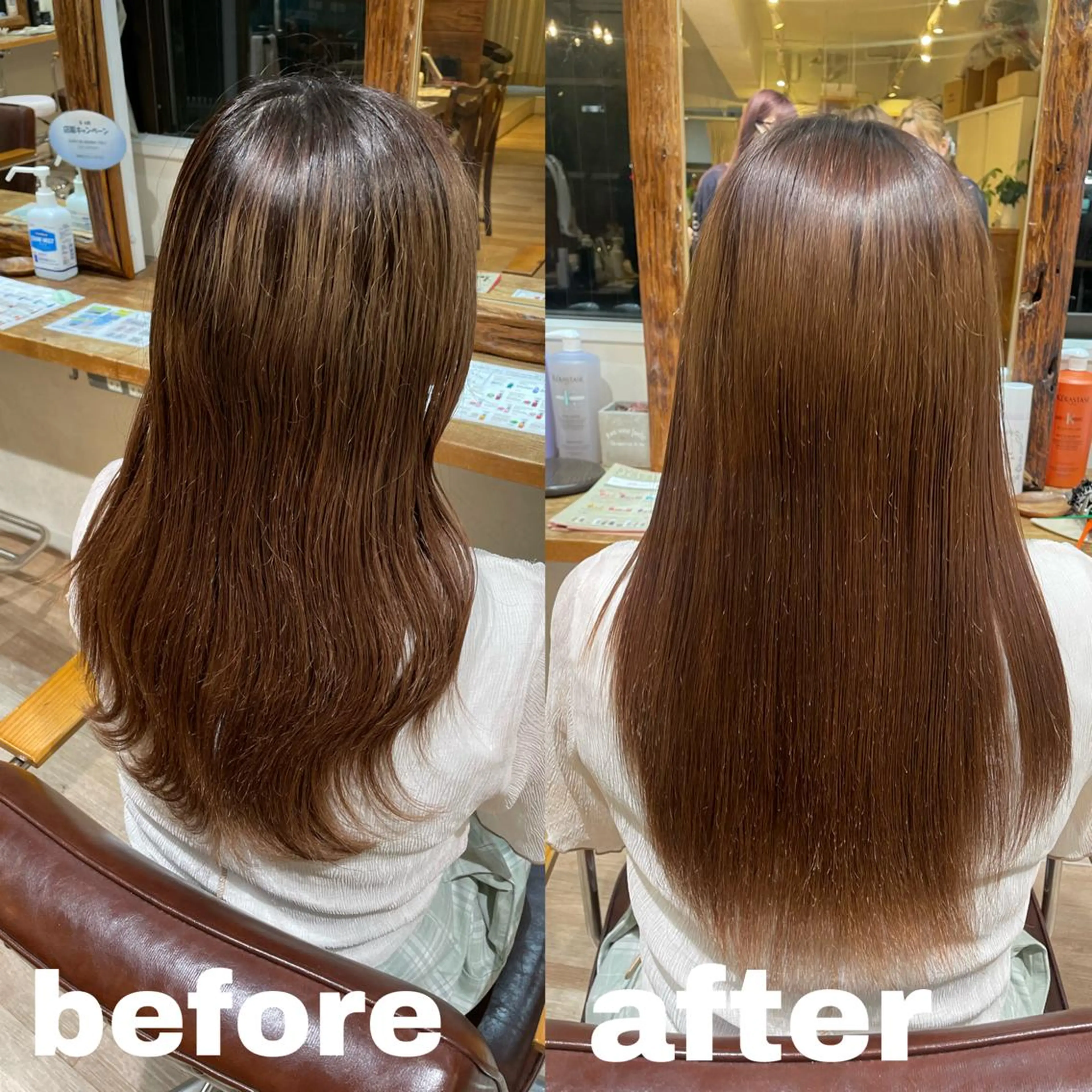 セミロング 髪質改善 トリートメント 暖色ｶﾗｰ/ﾚｲﾔｰ ｶｯﾄ/Yunaのヘアスタイル