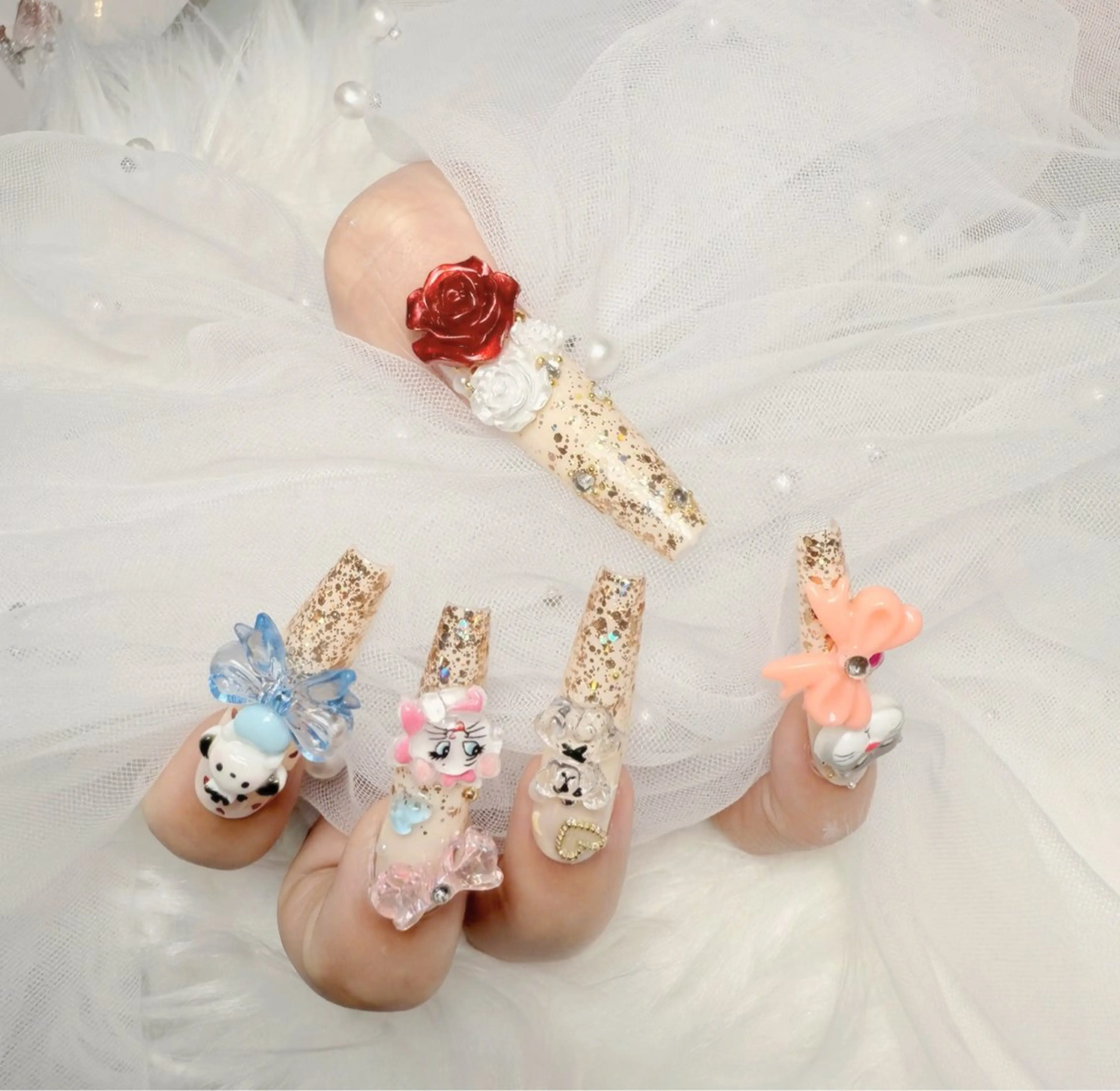 ネイル ボルドー チークネイル 成人式 フレンチネイル グラデーション ハンドネイル Lina nail所属・Luna 池袋のネイルデザイン