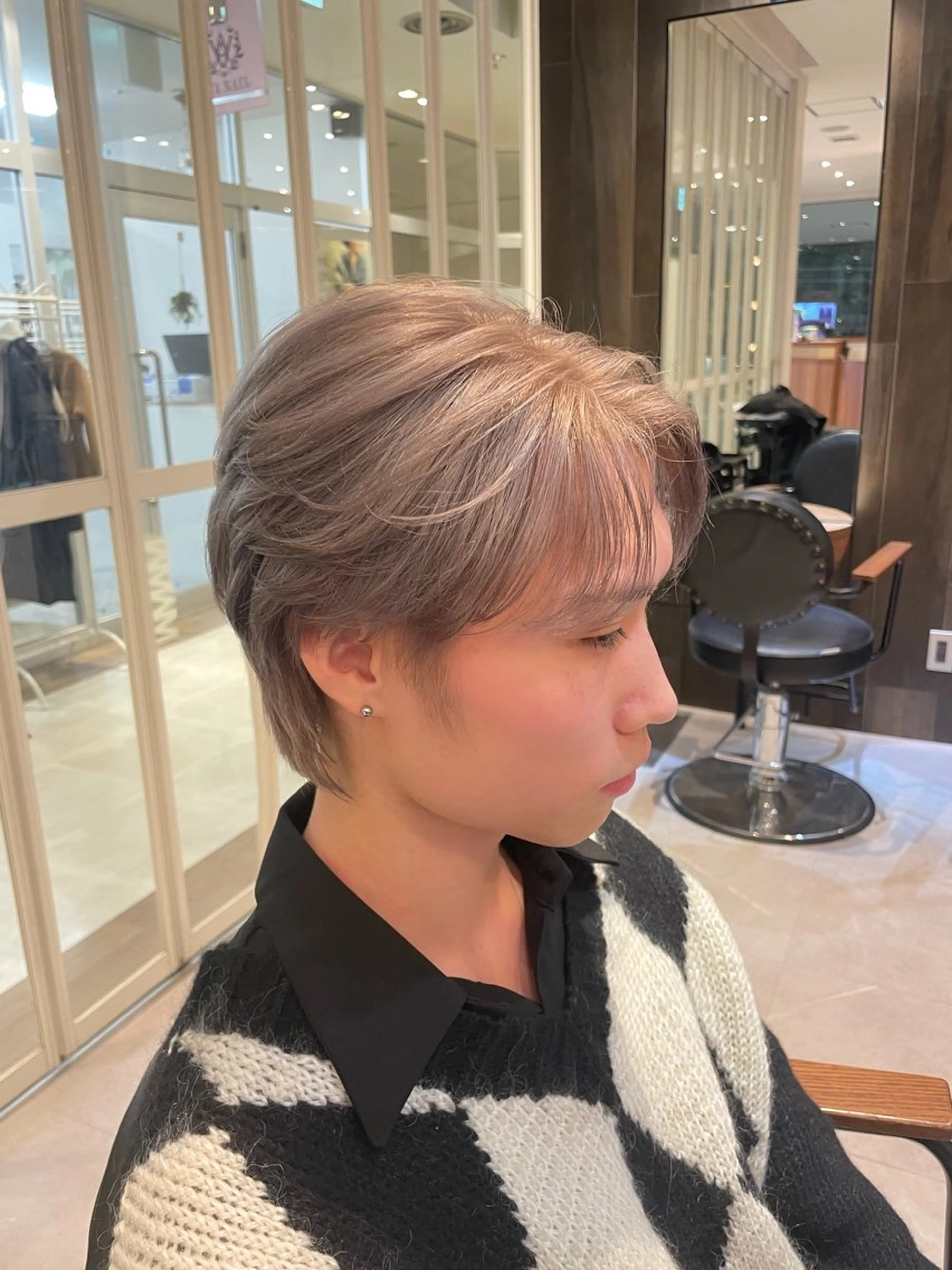 メンズ センターパート 韓国ヘア/そら レイヤー透明感カラーのヘアスタイル