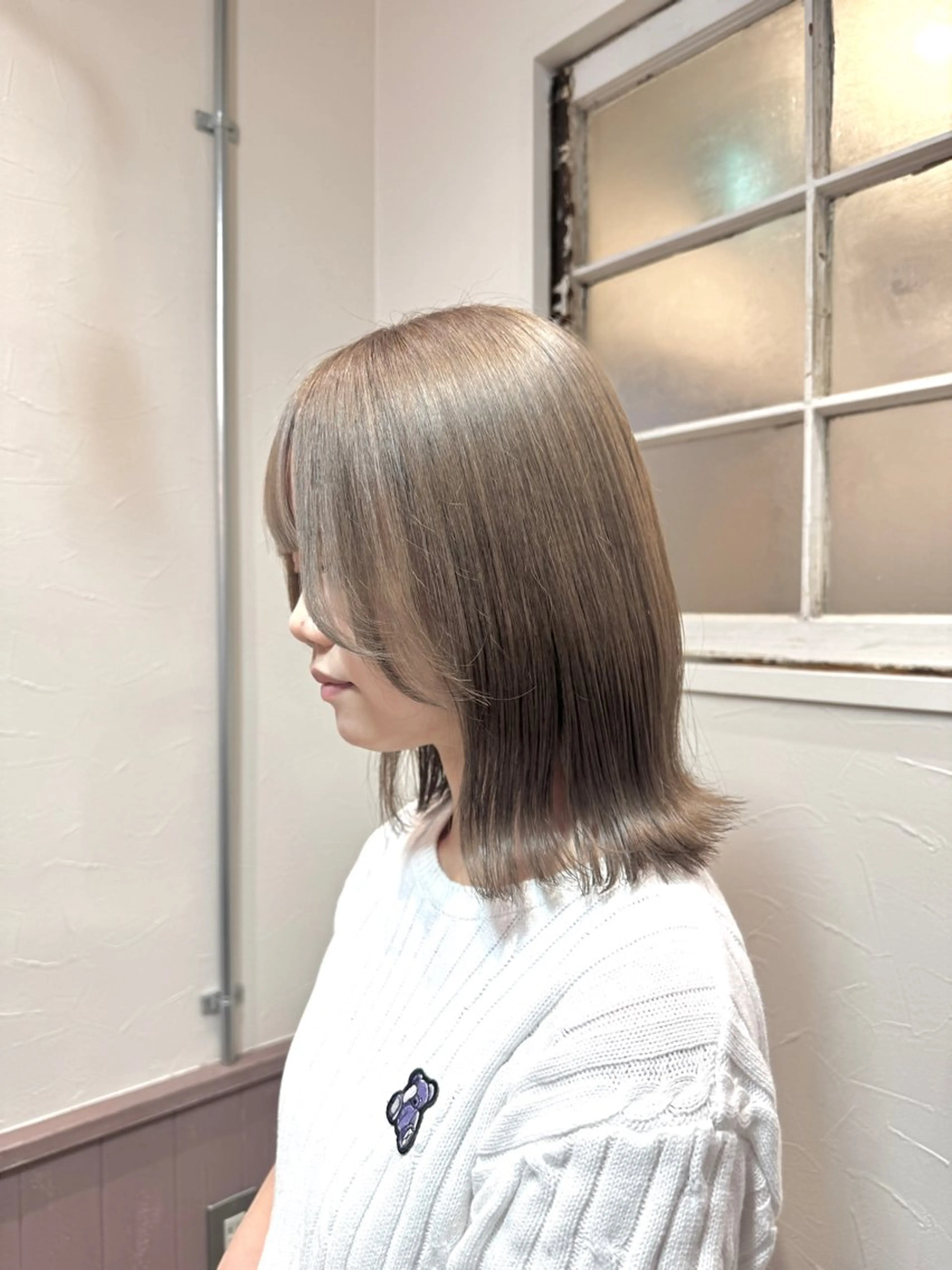 ミディアム カラー カット ヘアカラー トリートメント 矢場町/ダブルカラー /レイヤー/アリサのヘアスタイル