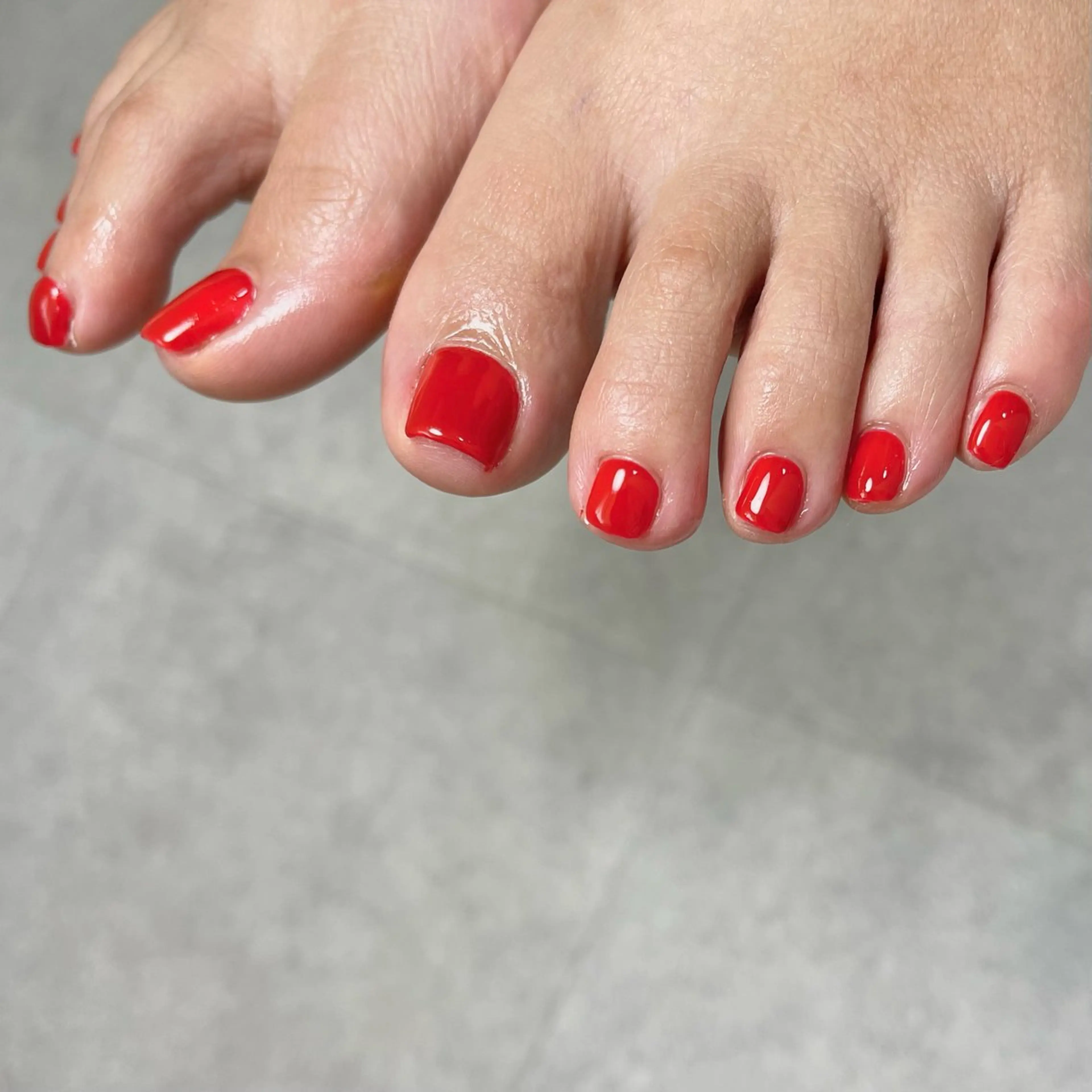 ネイル フットネイル ワンカラーネイル ＆MERCI所属・&MERCI nail maoのネイルデザイン