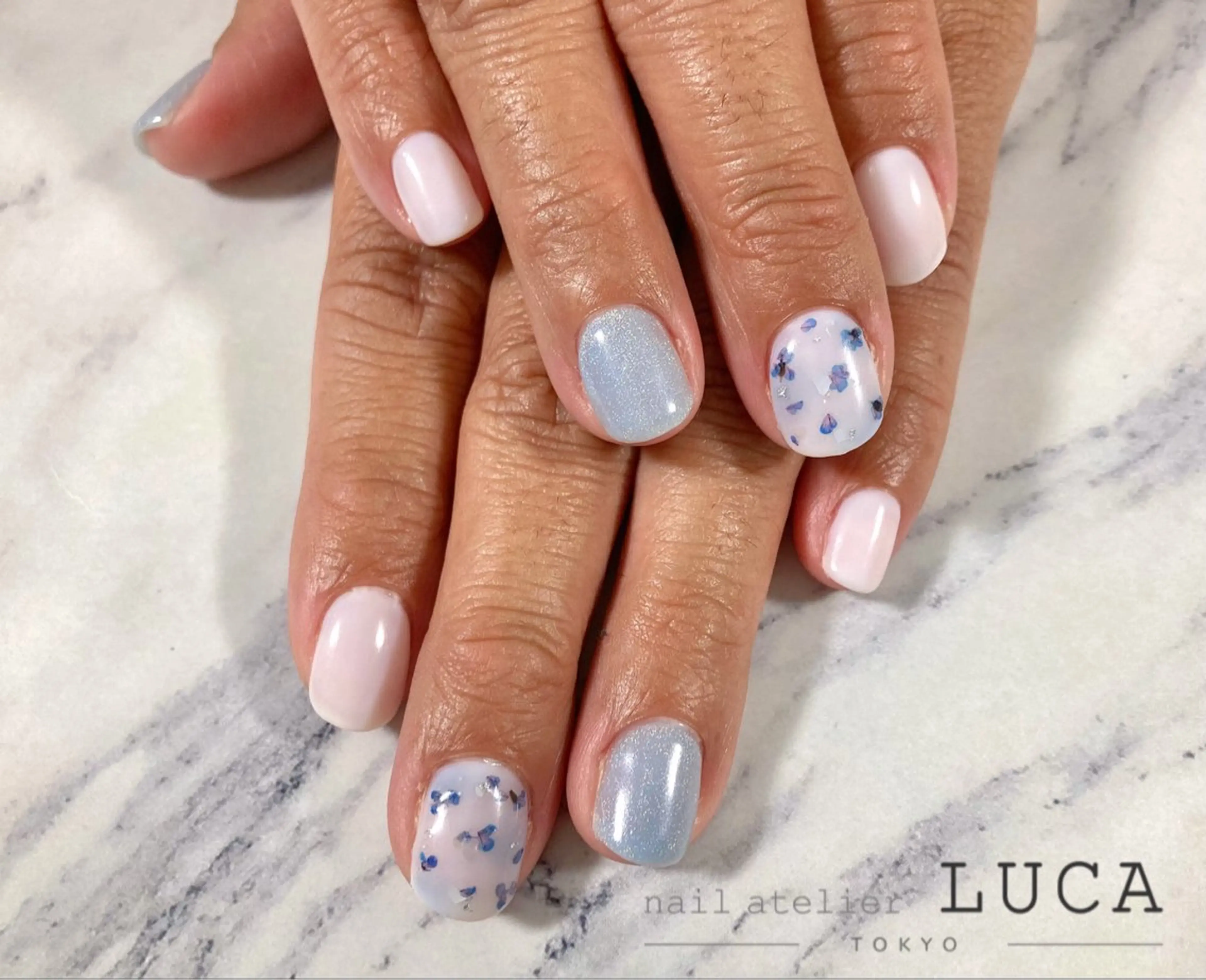 ネイル フレンチネイル ジェルネイル パラジェル ネイルアトリエルカ 落合のネイルデザイン