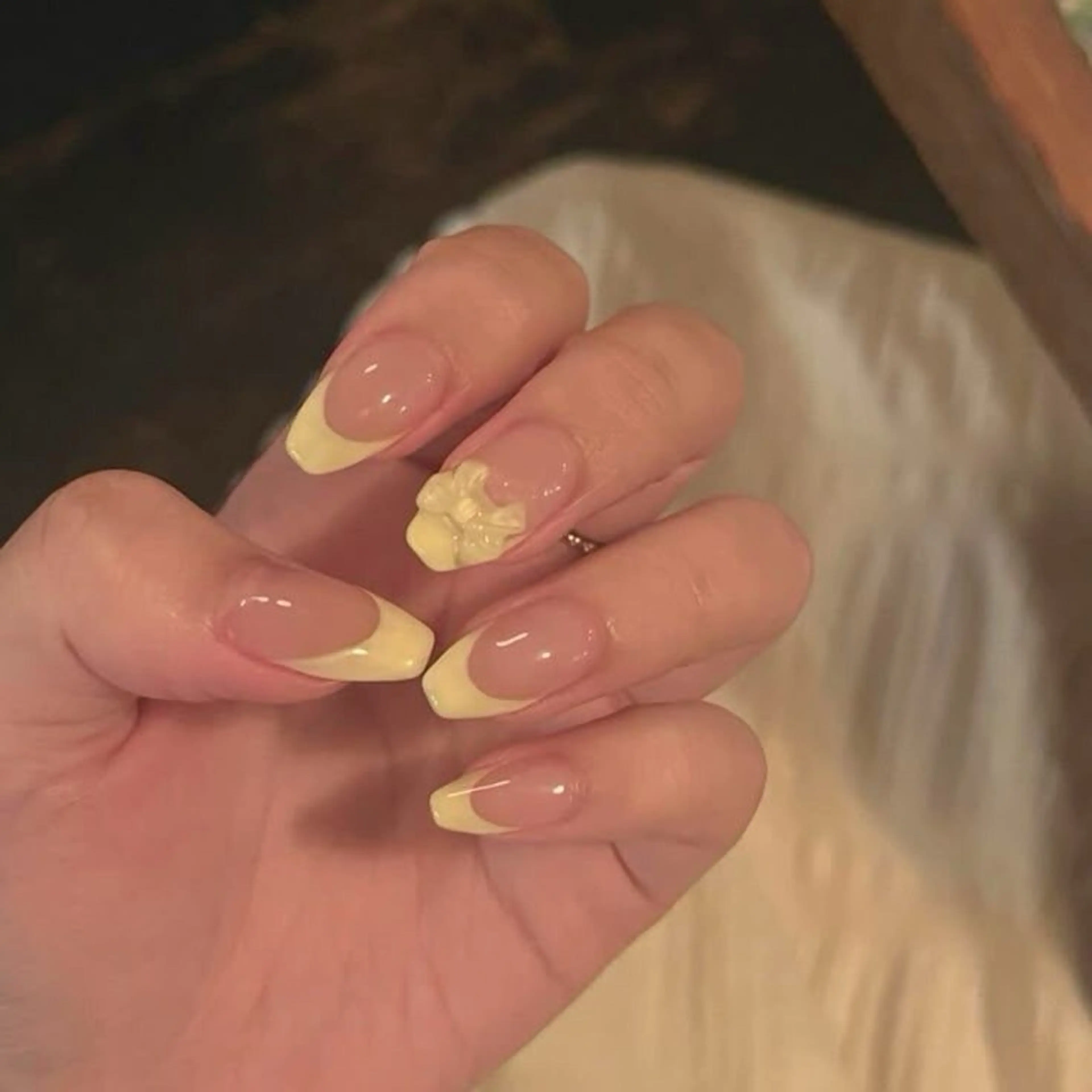 ネイル 韓国ネイル 持ち込み ニュアンスネイル ネイルチップ 冬ネイル RINN ANA.CHUOのネイルデザイン