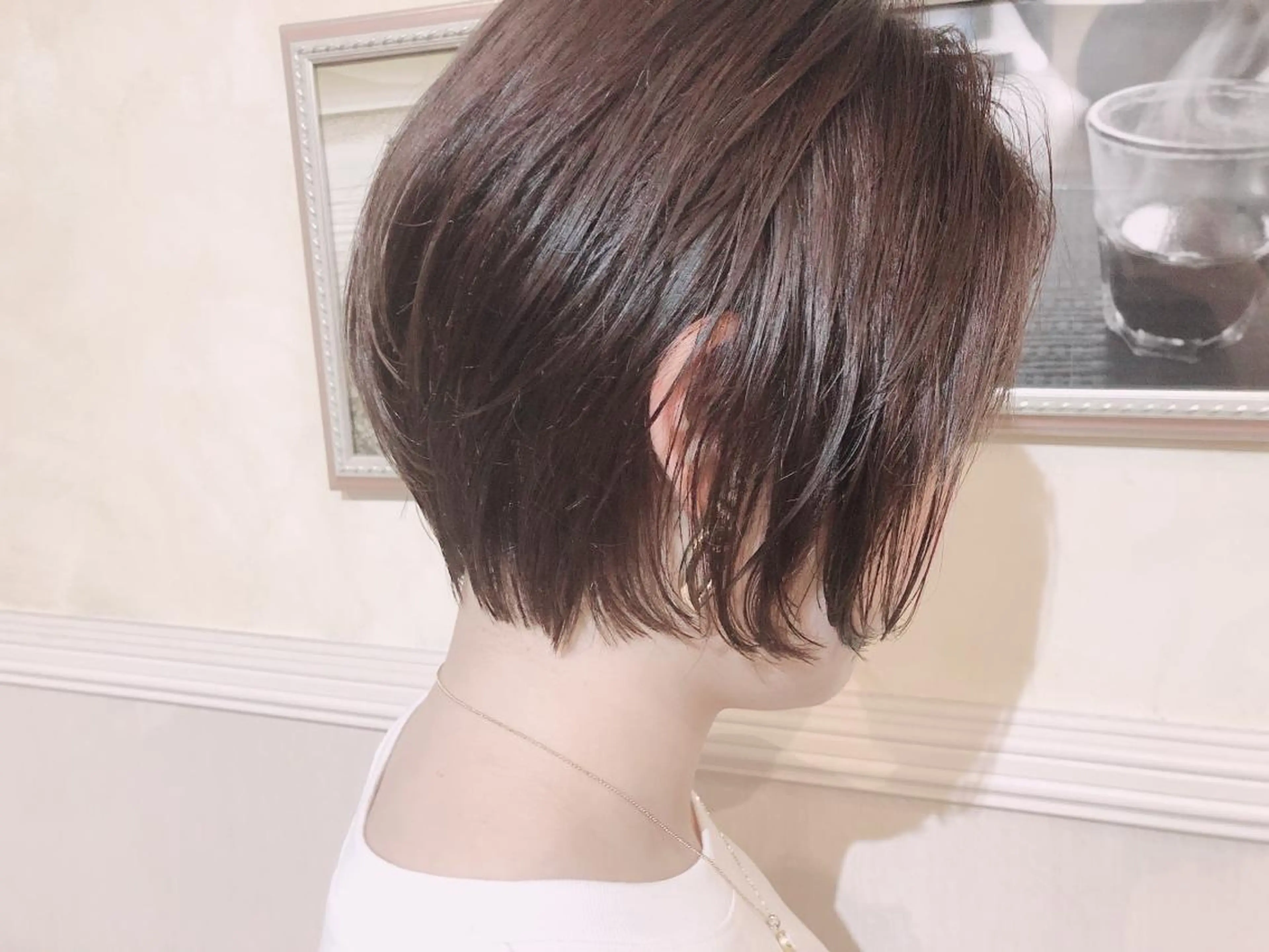 ショート カラー パーマ ヘアアレンジ キッズ ネイル マツエク・マツパ ショートネイル カット パーマ umu.［韓国ヘア /レイヤーカット］のヘアスタイル