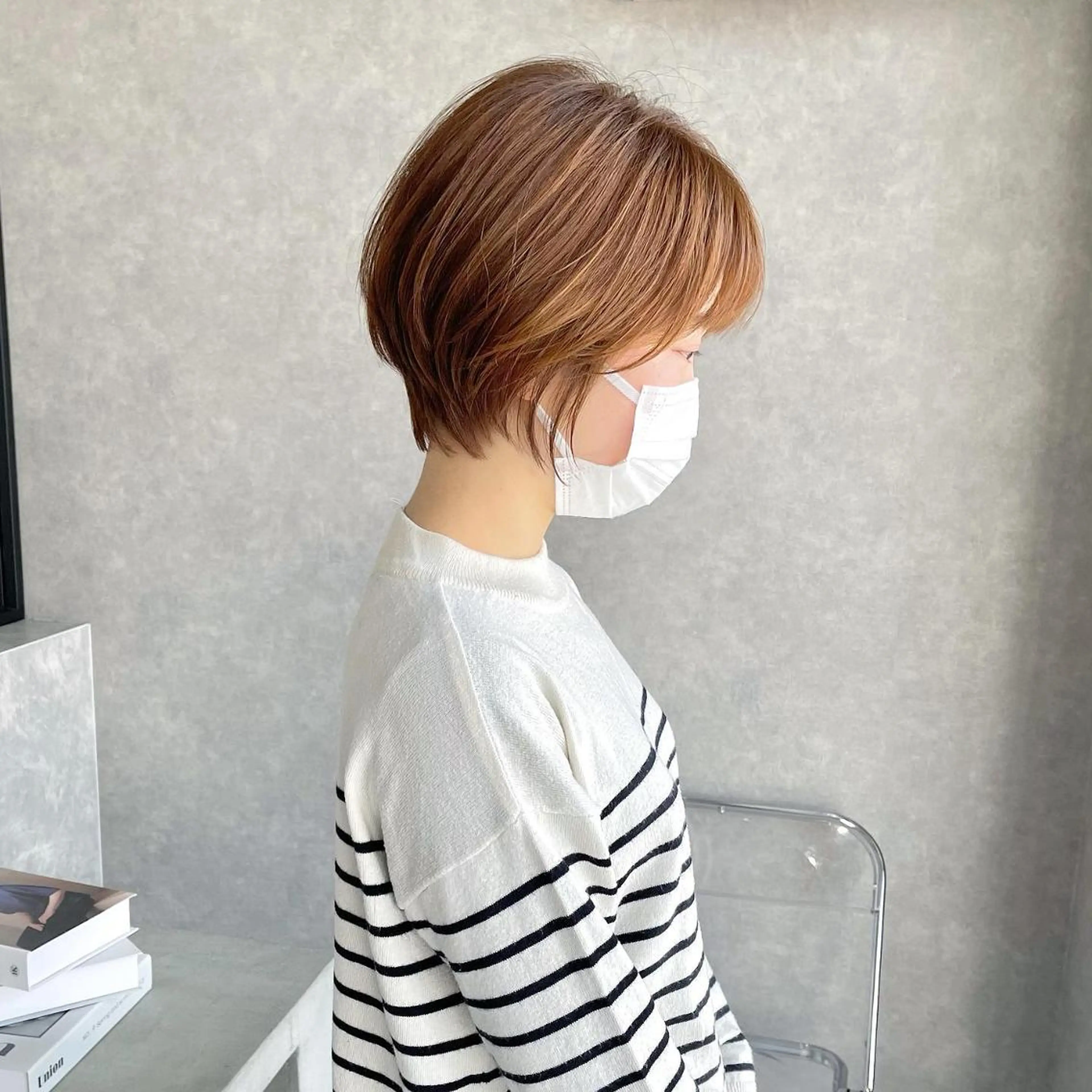 ミディアム ショートボブ ボブ mood tatemachiのヘアスタイル