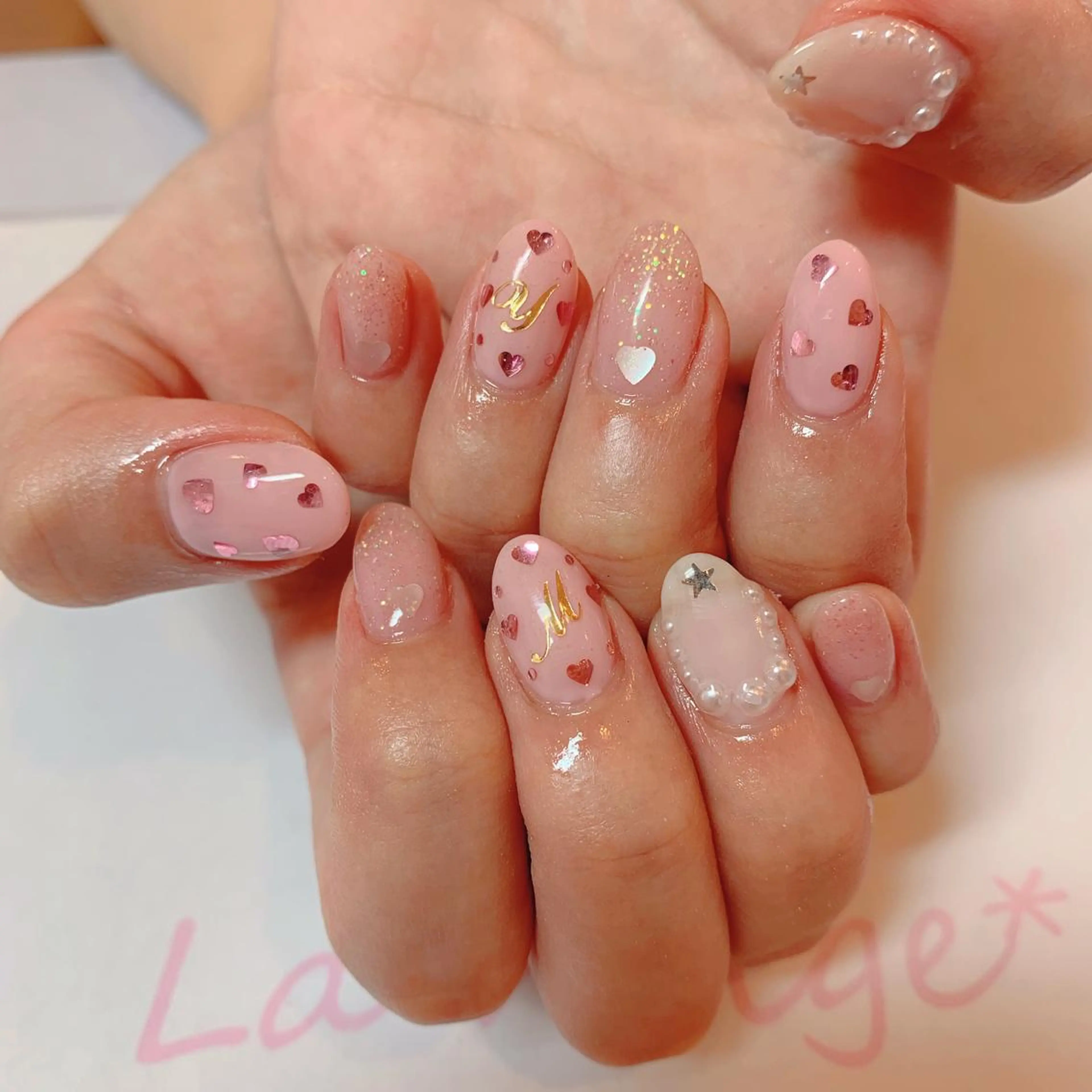 ネイル La neige* yuki 🥯🍑のネイルデザイン