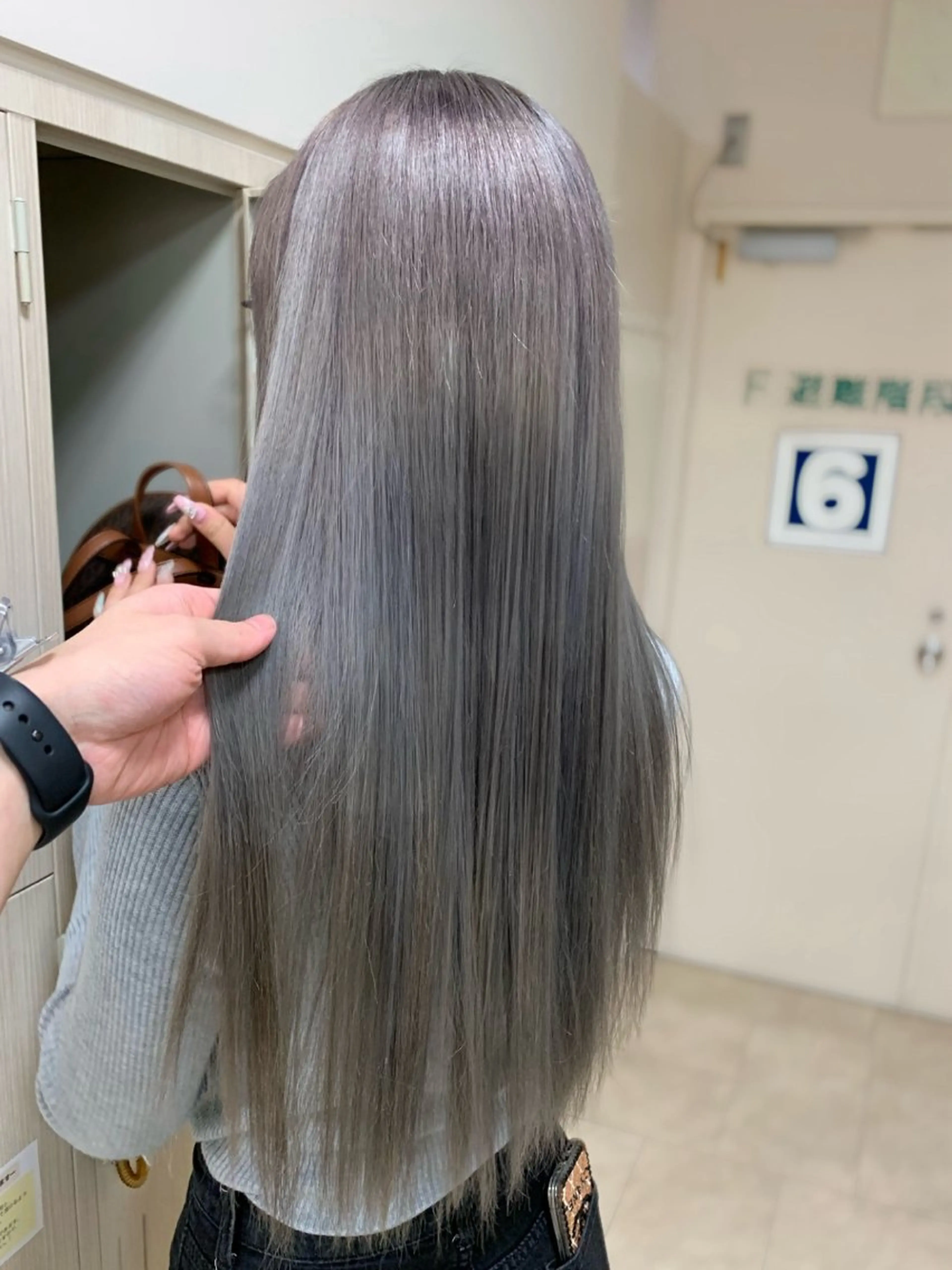 ロング カラー 銀座/ハイライト特化 🌿ブリーチ/片山のヘアスタイル