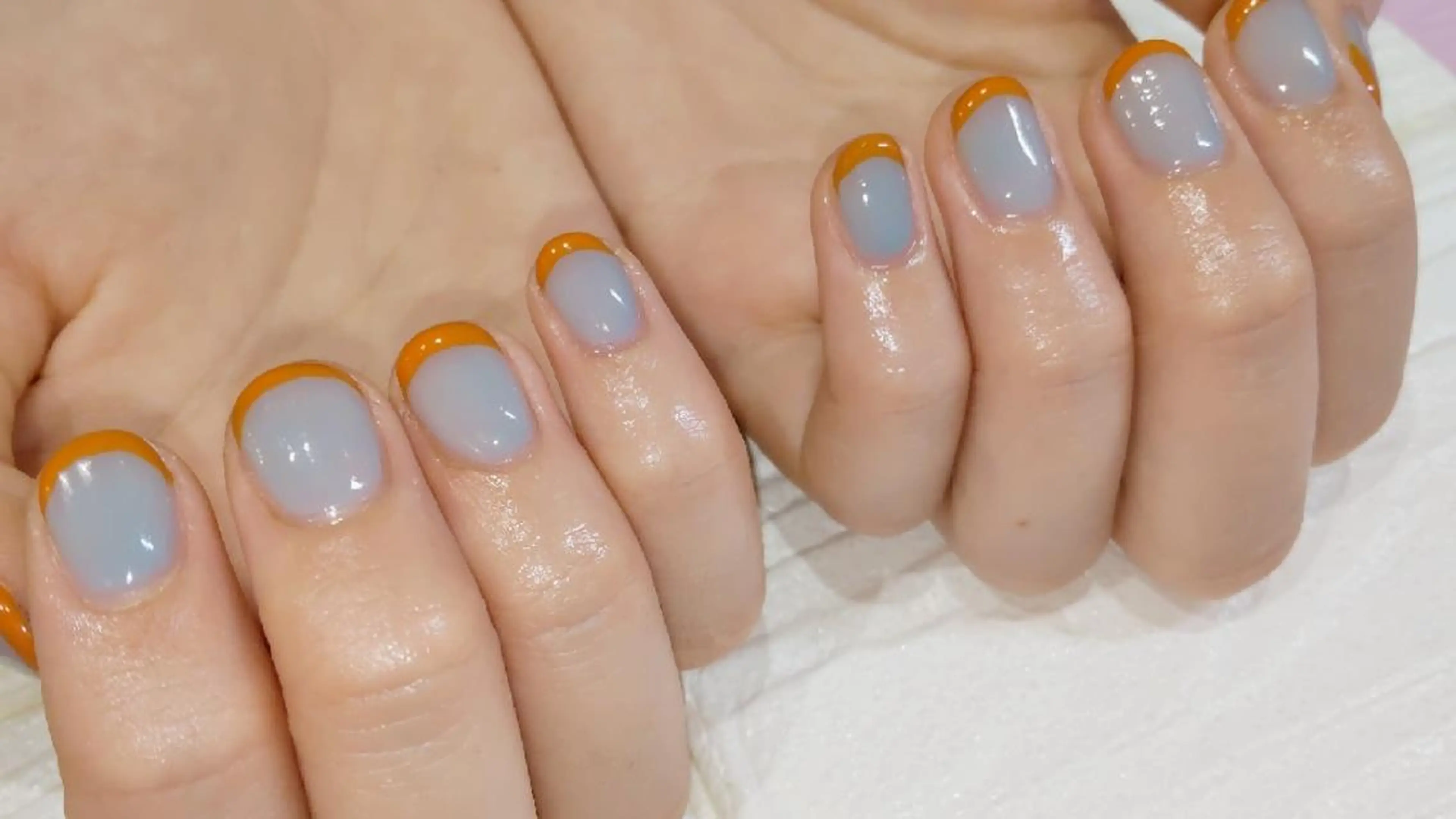 ネイル フレンチネイル ハンドネイル infinity skyのネイルデザイン