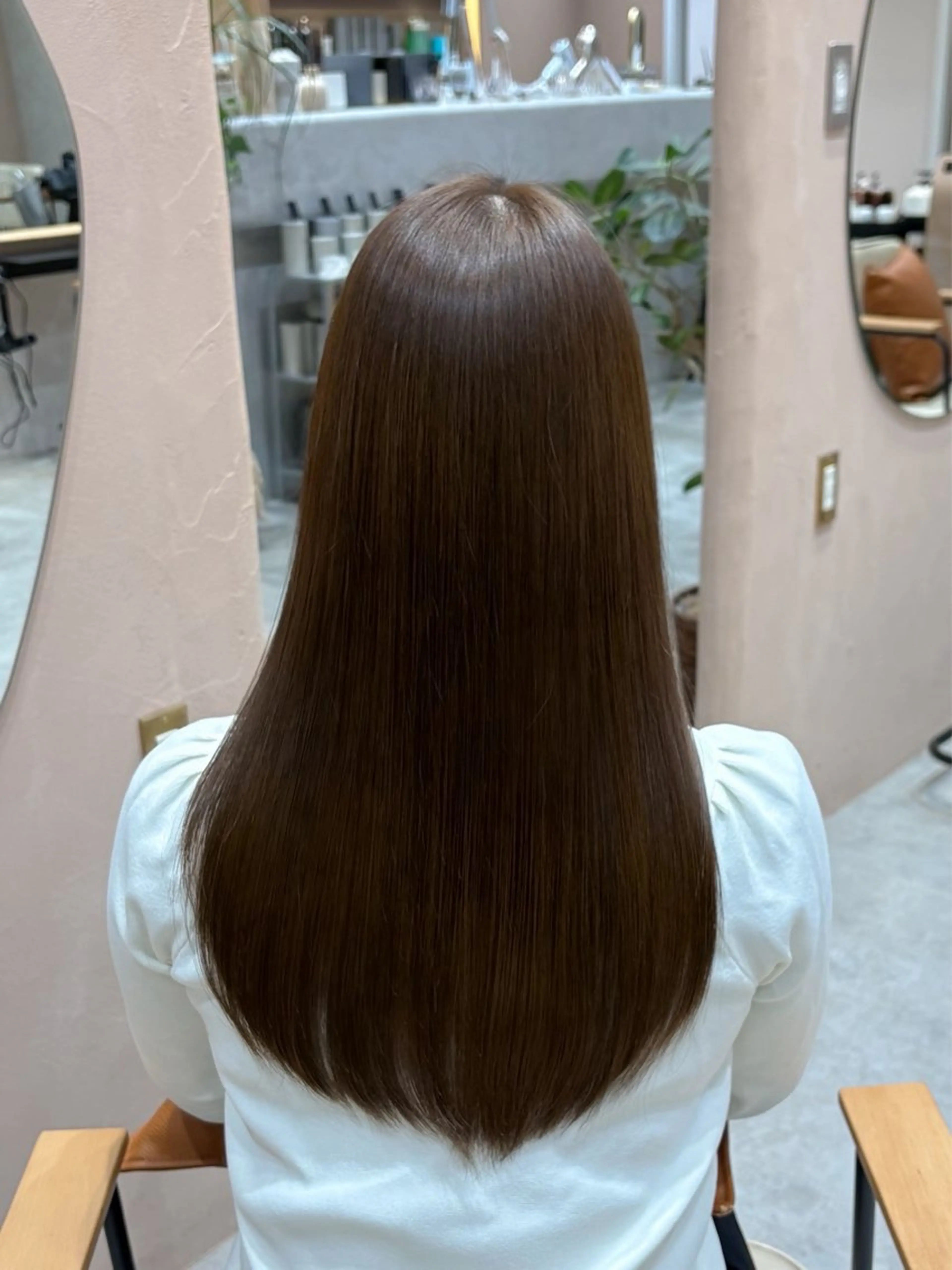 ロング カラー ブラウンカラー ヘアカラー トリートメント 🎀りこ/ 透明感カラー🫧🎀のヘアスタイル