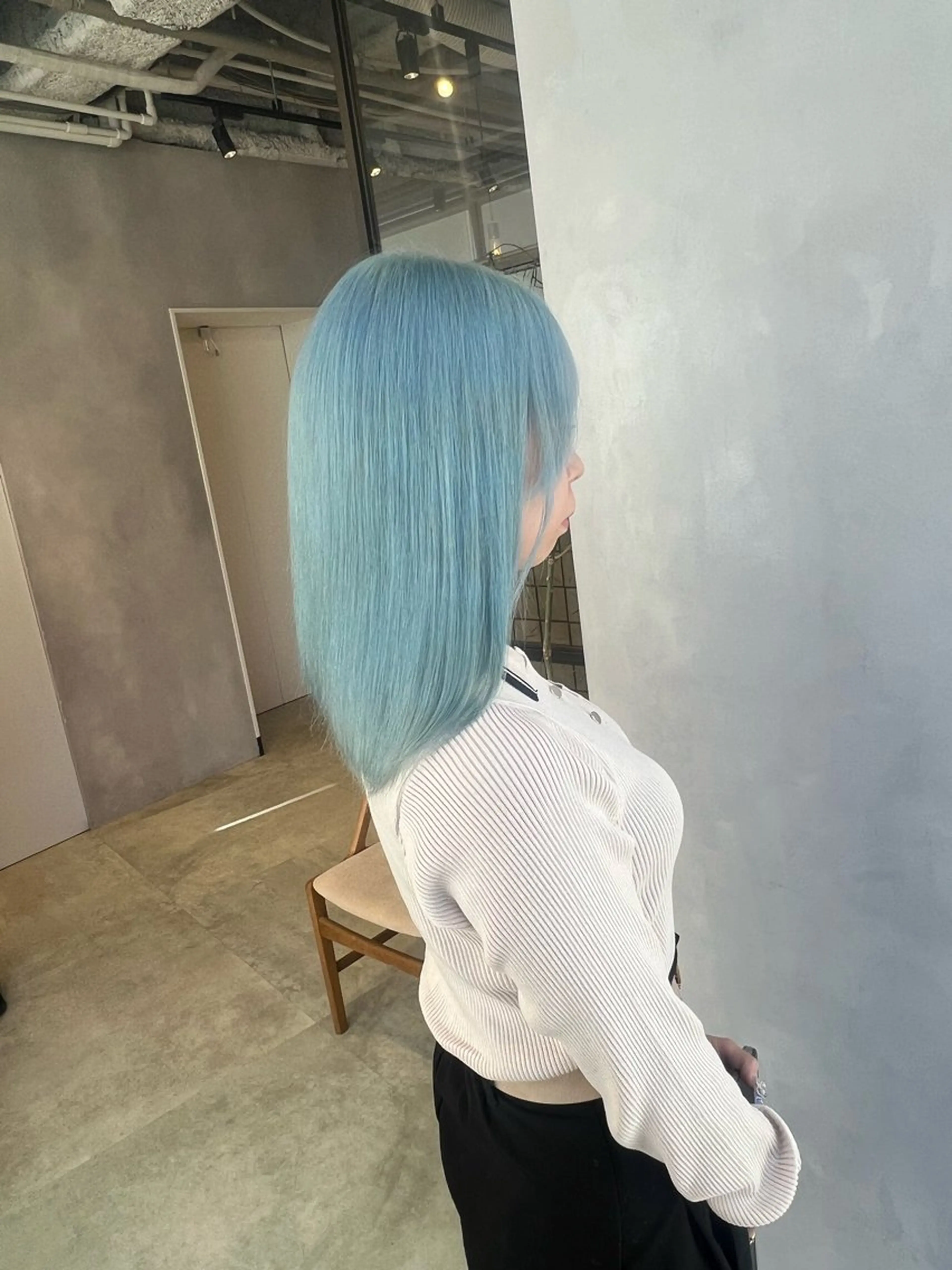 ミディアム ヘアカラー トリートメント 渋谷ハイトーン/ デザインカラー阿部のヘアスタイル