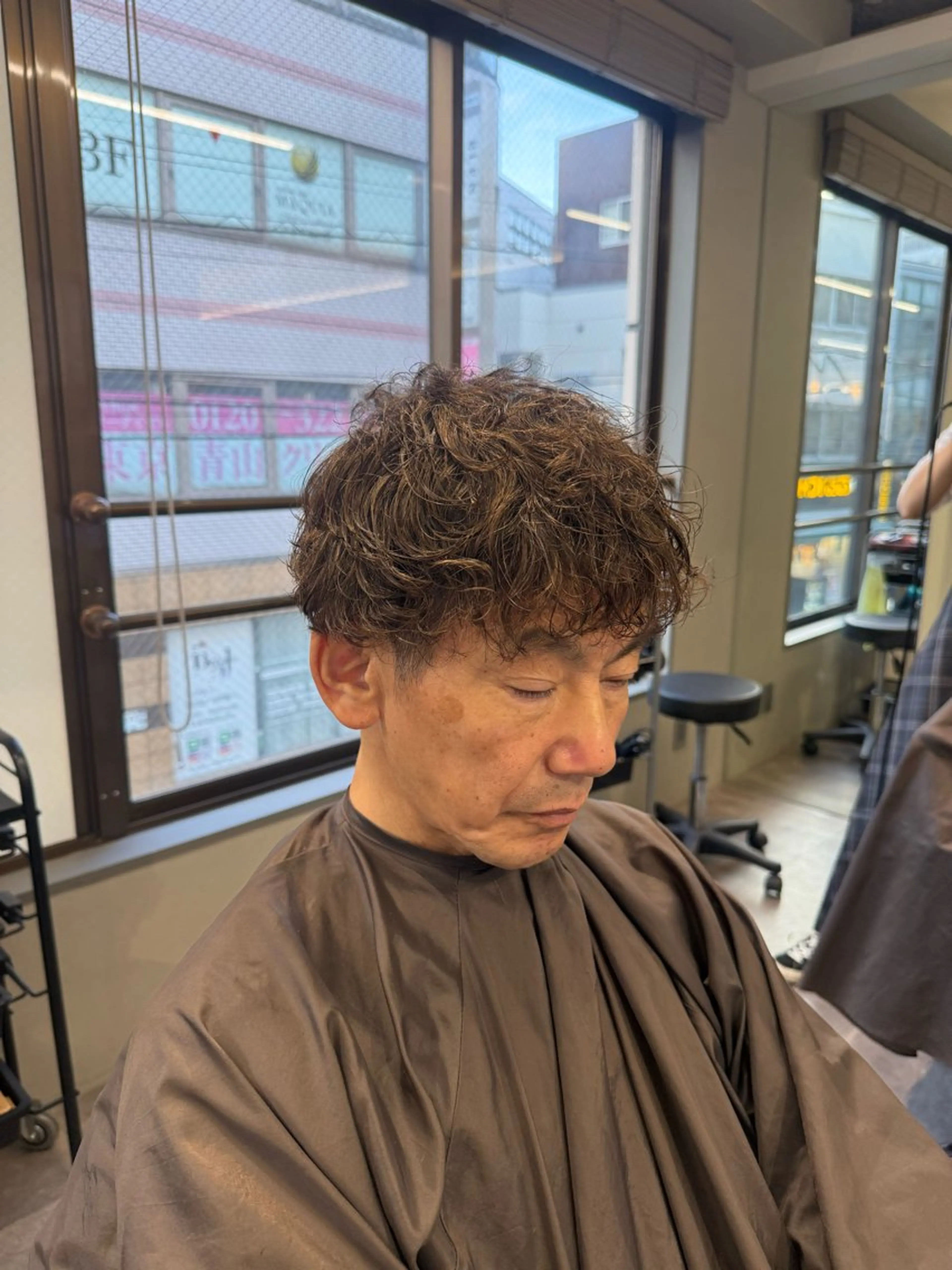 ショート パーマ メンズ カット パーマ 髙橋 翔一のヘアスタイル