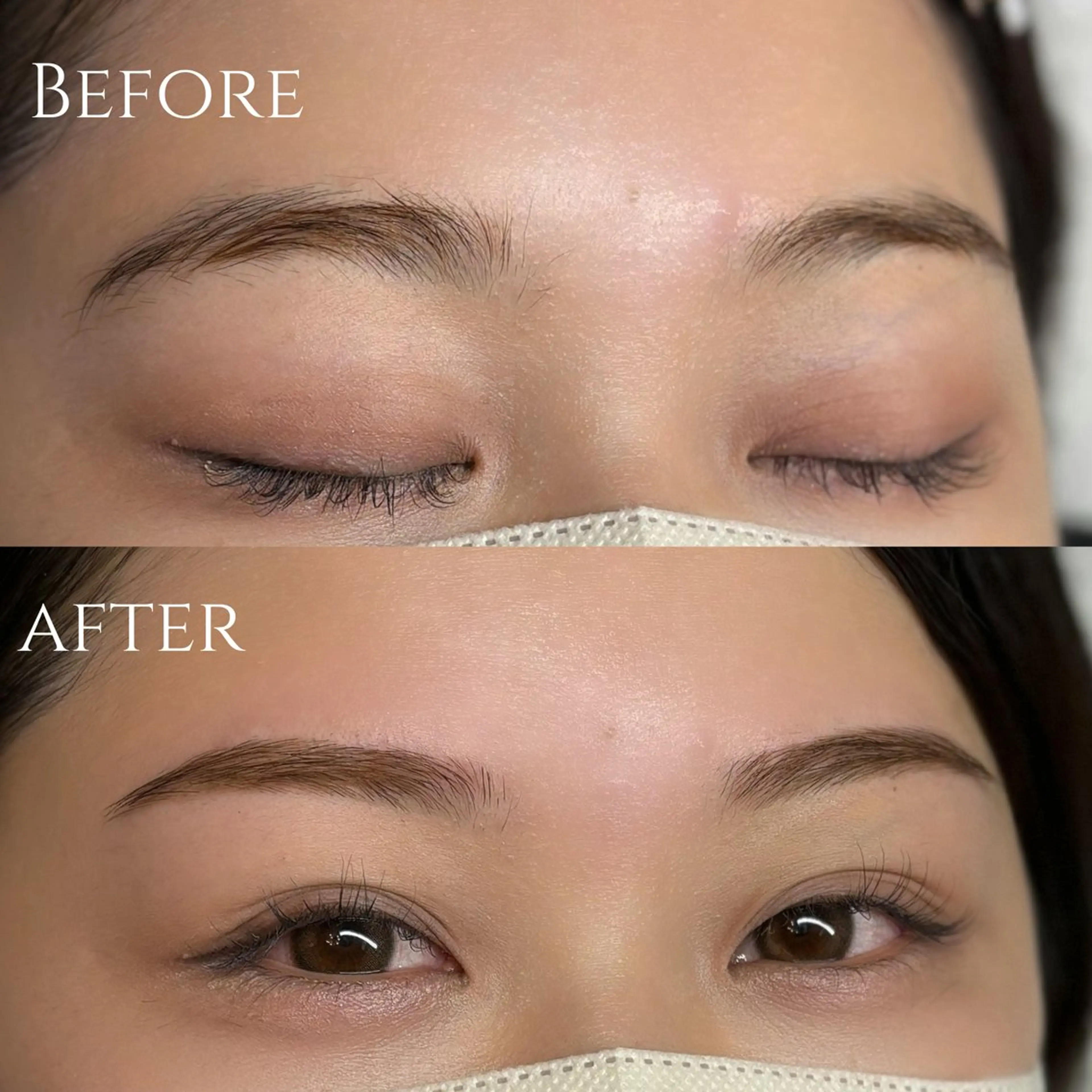 🪽【再来｜ミニモ限定】眉毛ワックス＋間引き+仕上げメイク♪◎骨格・雰囲気に合わせて眉を整えます。の写真