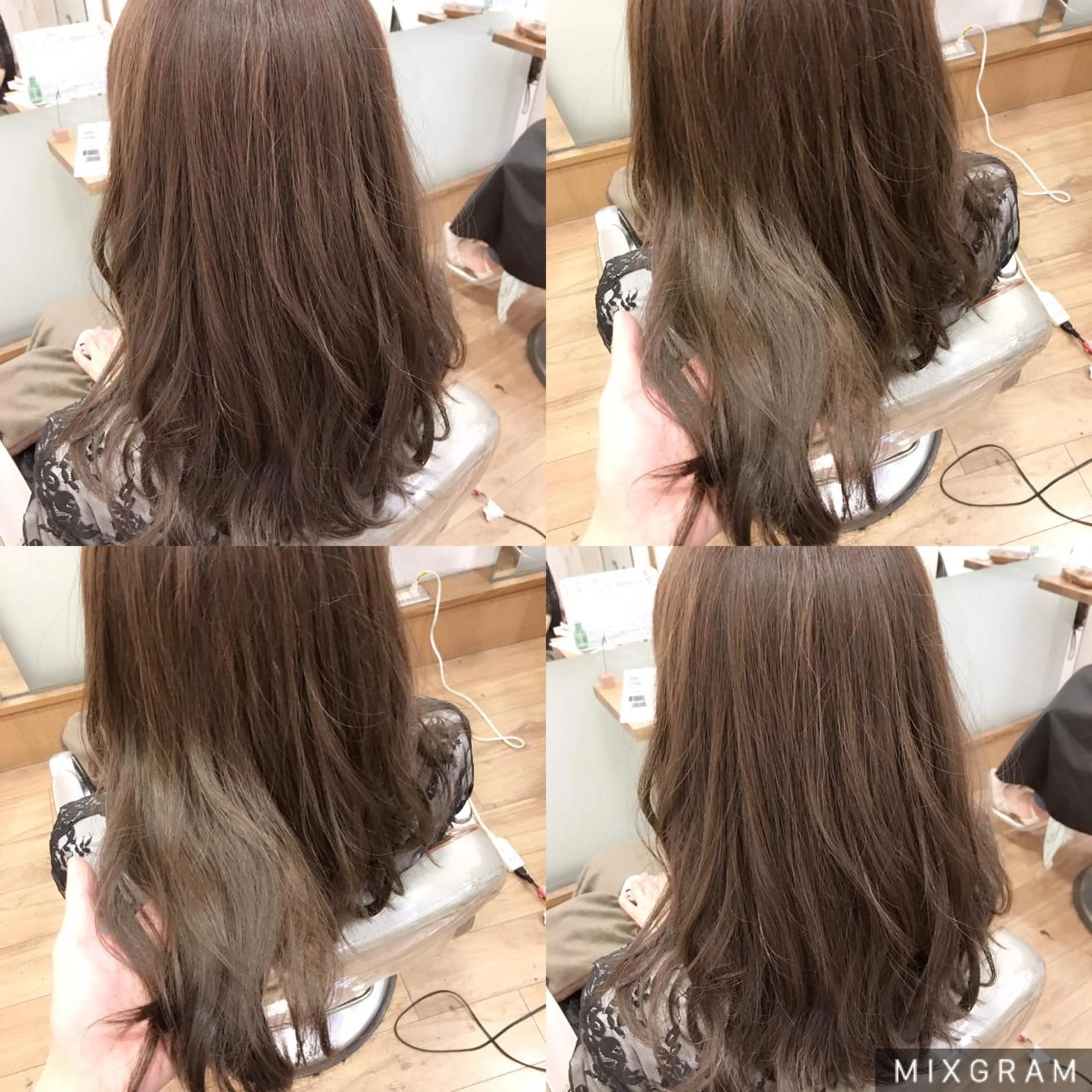 ロング カラー ベージュカラー ブリーチ ハイライトカラー ブリーチなしカラー ハイライト 海外風レイヤーカット 👑店長　平松　由のヘアスタイル