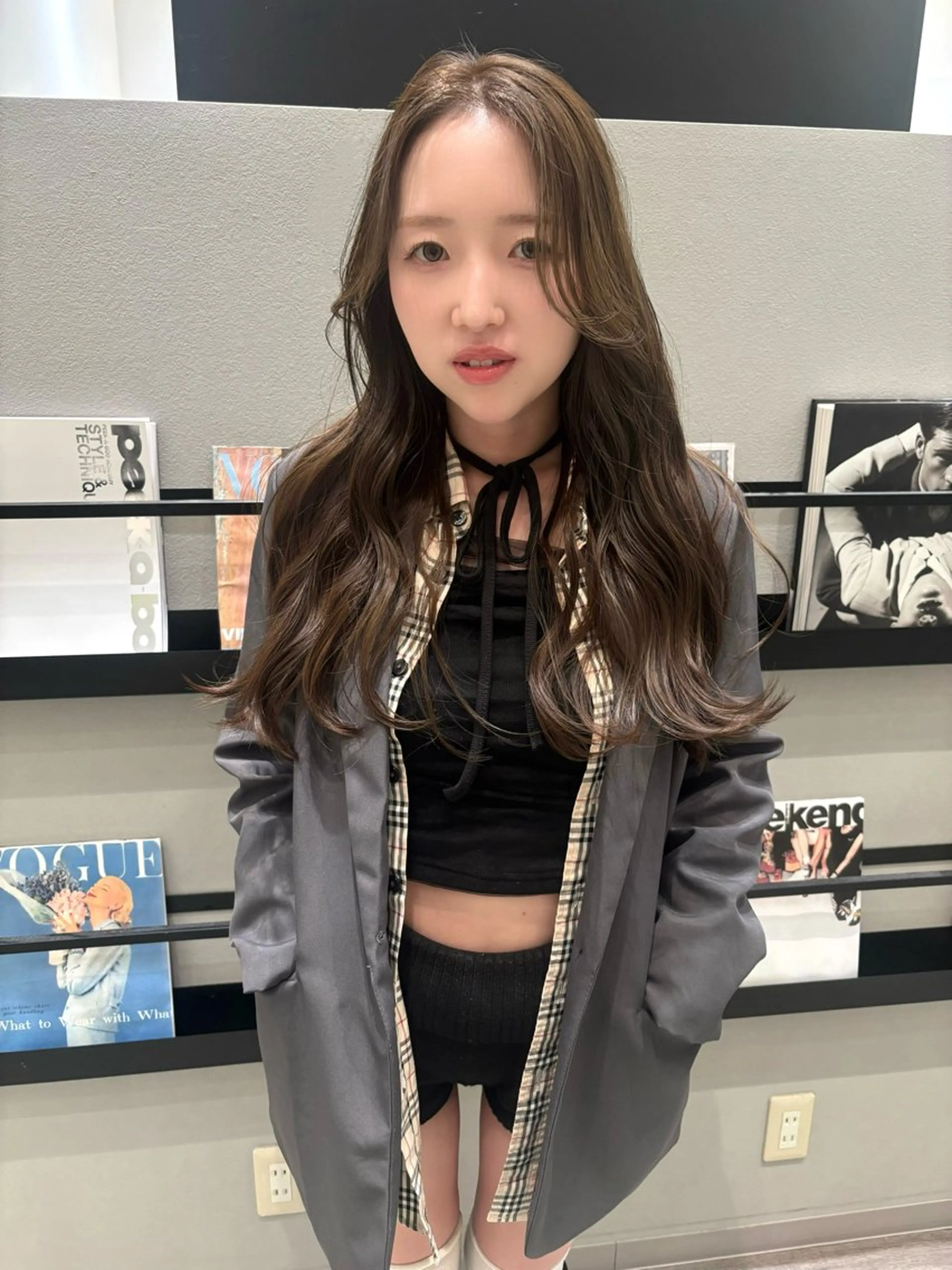 ロング カラー ベージュカラー 透明感カラー カット ヘアカラー 透明感カラー/ レイヤーkotonoのヘアスタイル