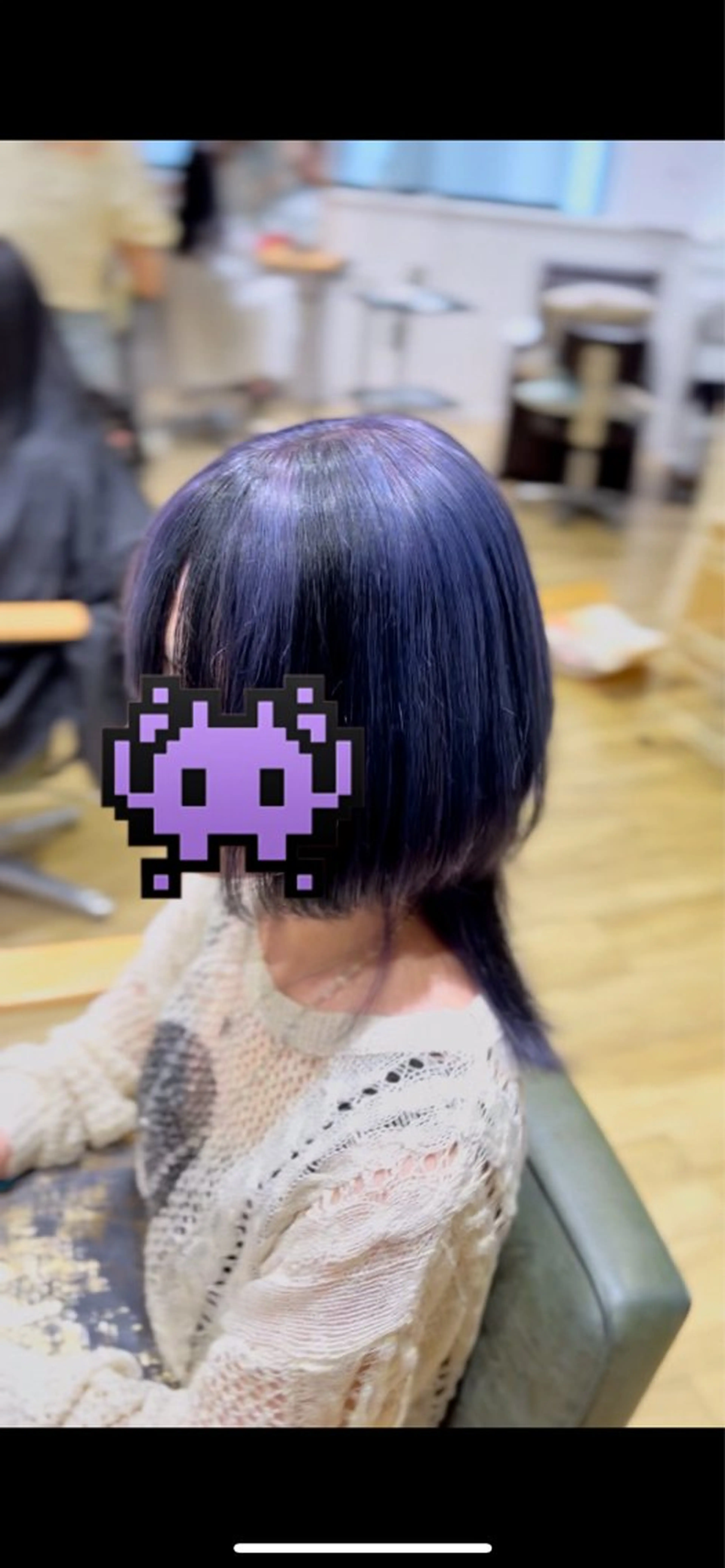 セミロング カラー 🫧ハイトーン個性髪 🫧マヤのヘアスタイル