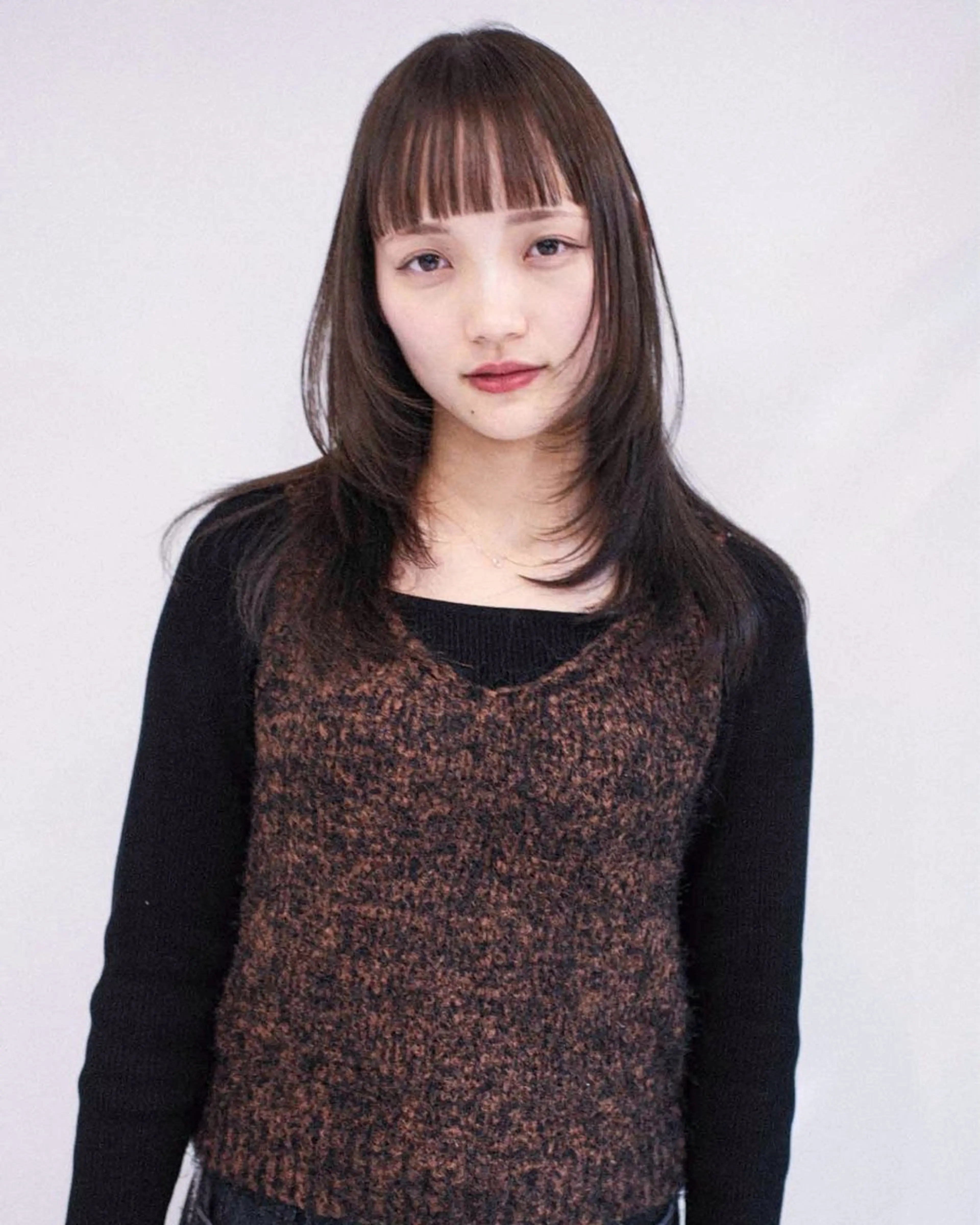 セミロング カラー カット ヘアカラー トリートメント ill/ダブルカラー 髪質改善/小島のヘアスタイル