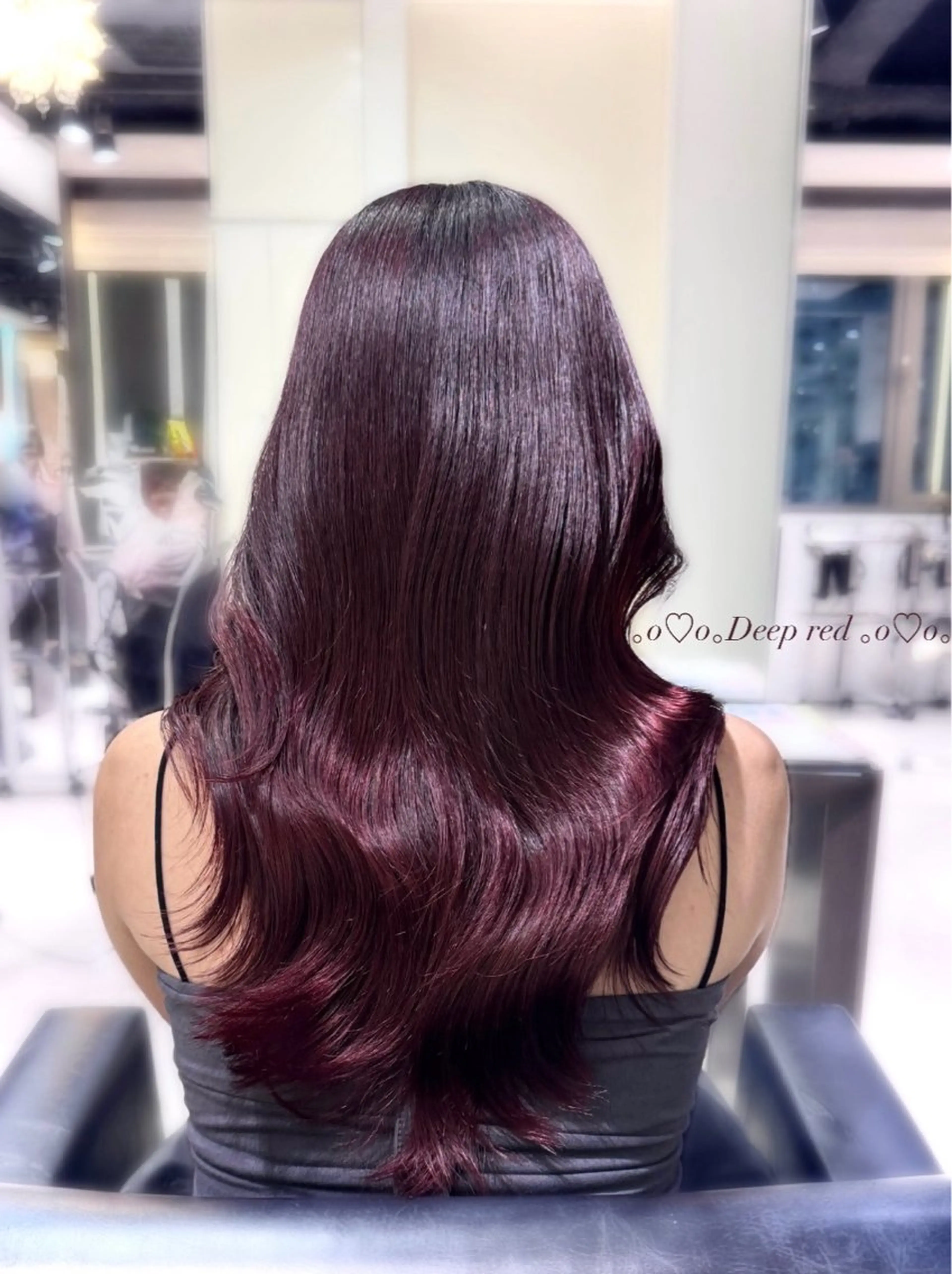 ロング ヘアカラー つや髪ᰔᩚ暖色 カラーYui🩰のヘアスタイル