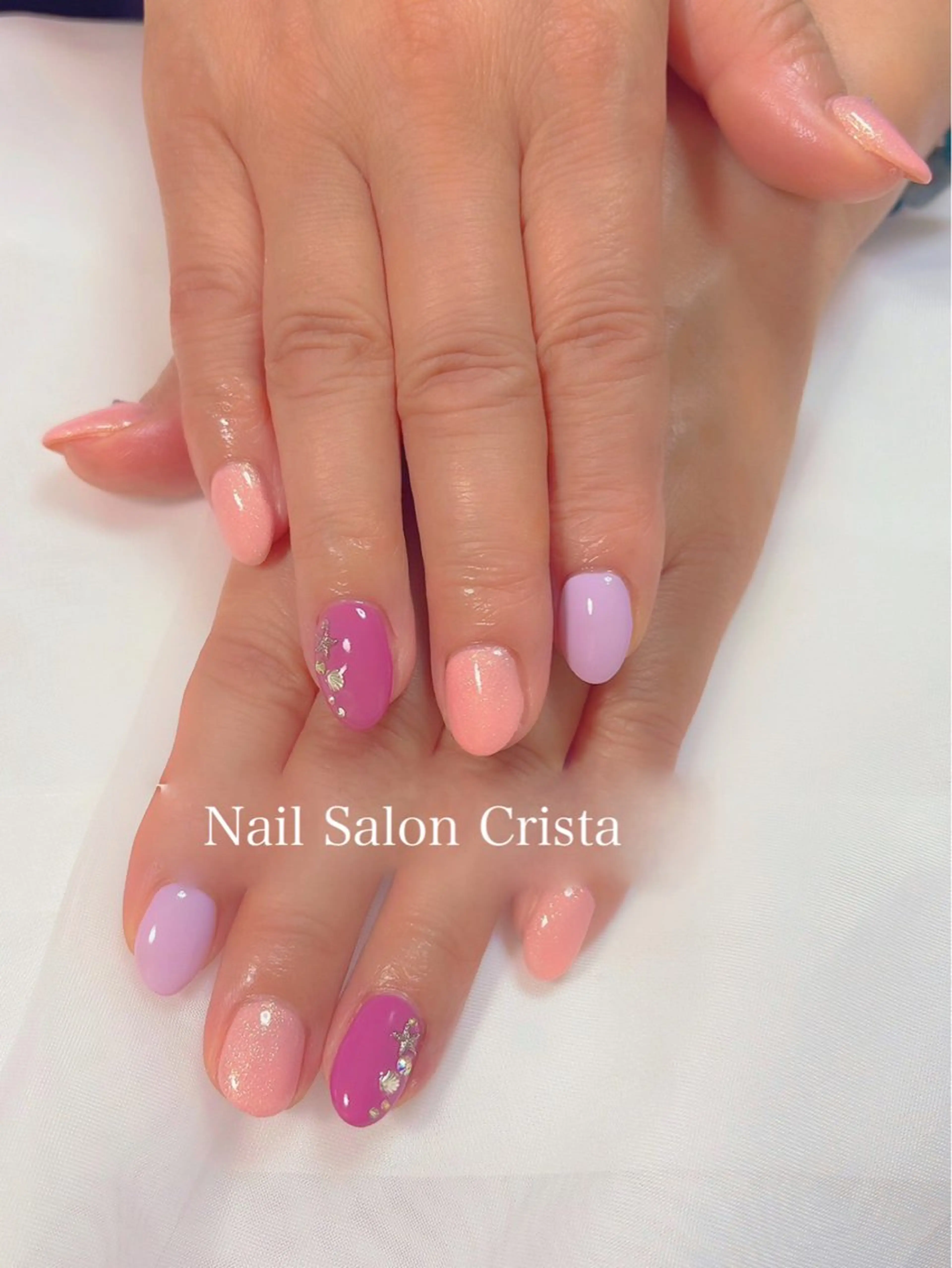ネイル ジェルネイル パラジェル ハンドネイル CRISTA所属・CRISTA MOMOのネイルデザイン
