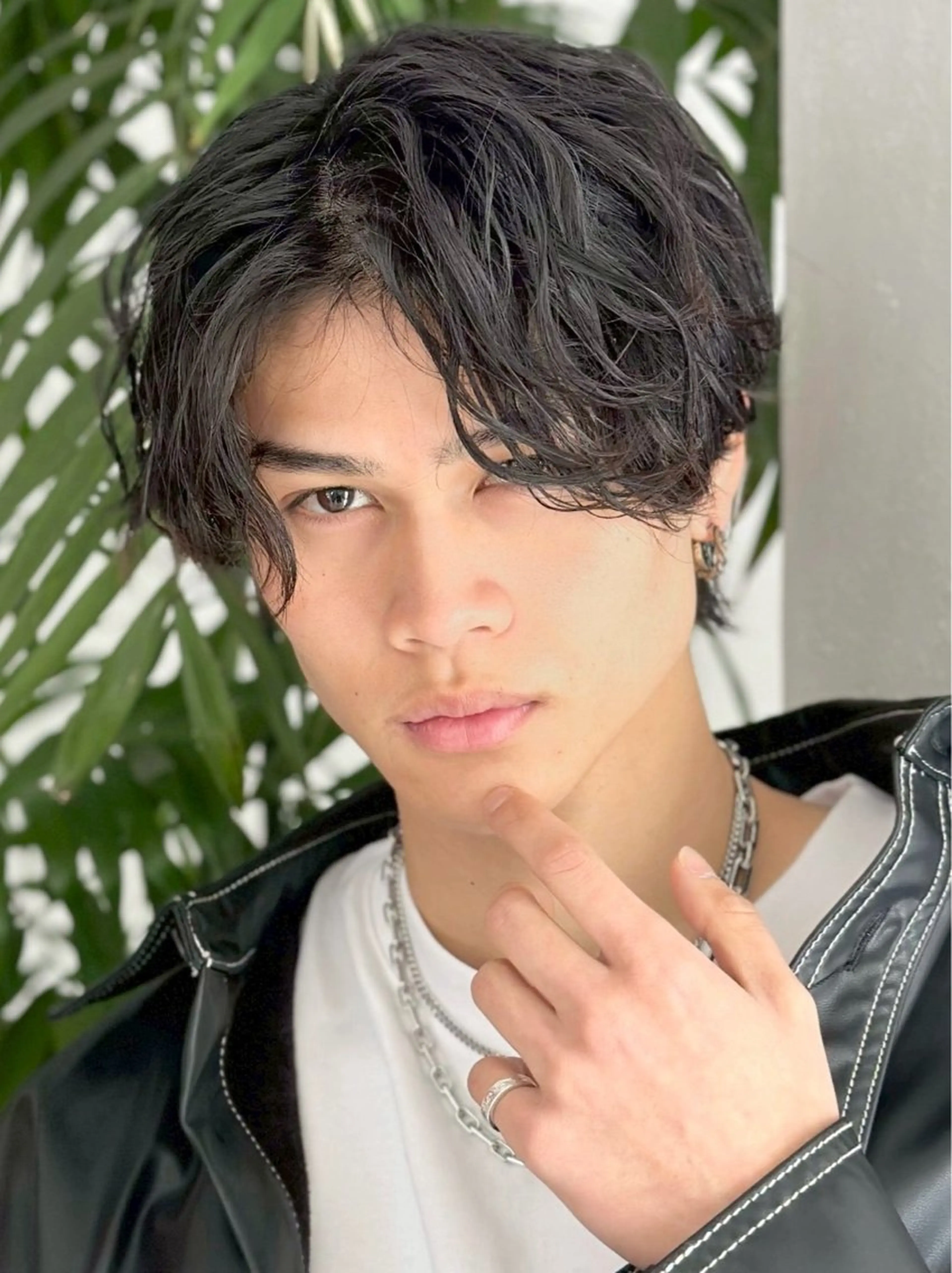 メンズスタイリング(ツイスパ風、束感スタイル)の写真