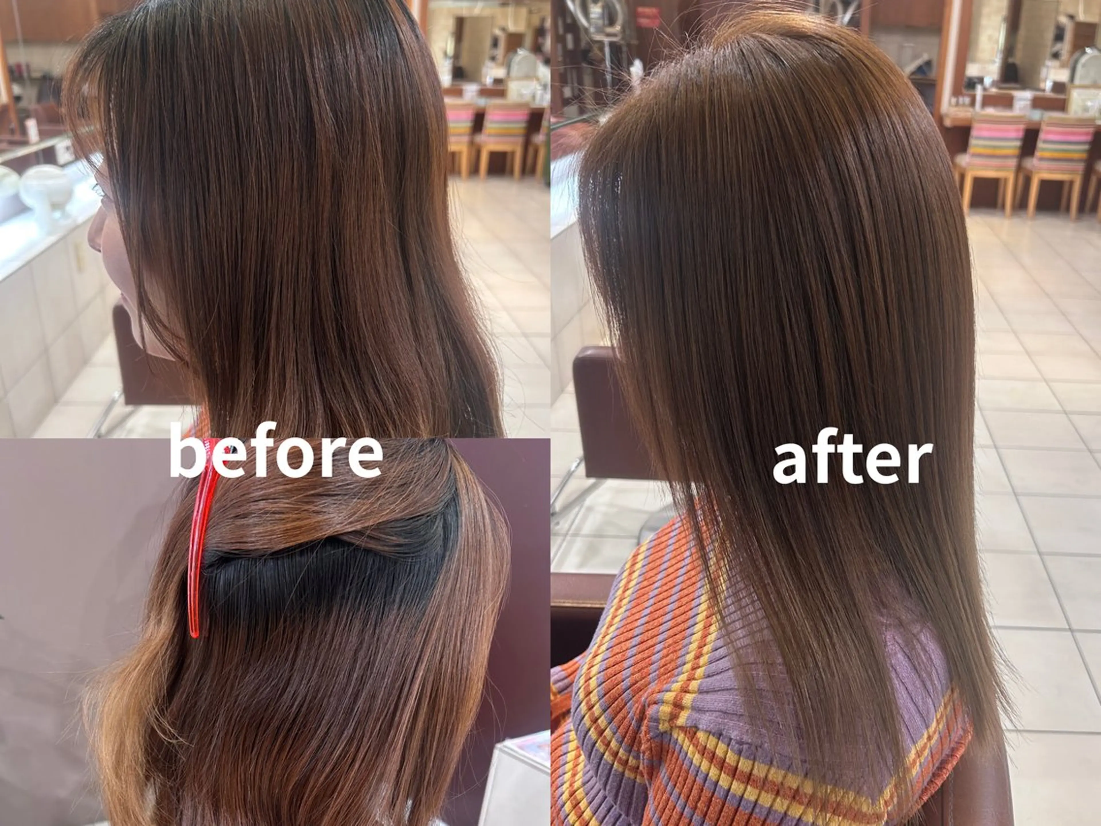 セミロング カラー ブリーチカラー/ Wカラー/🍋ケンヤのヘアスタイル