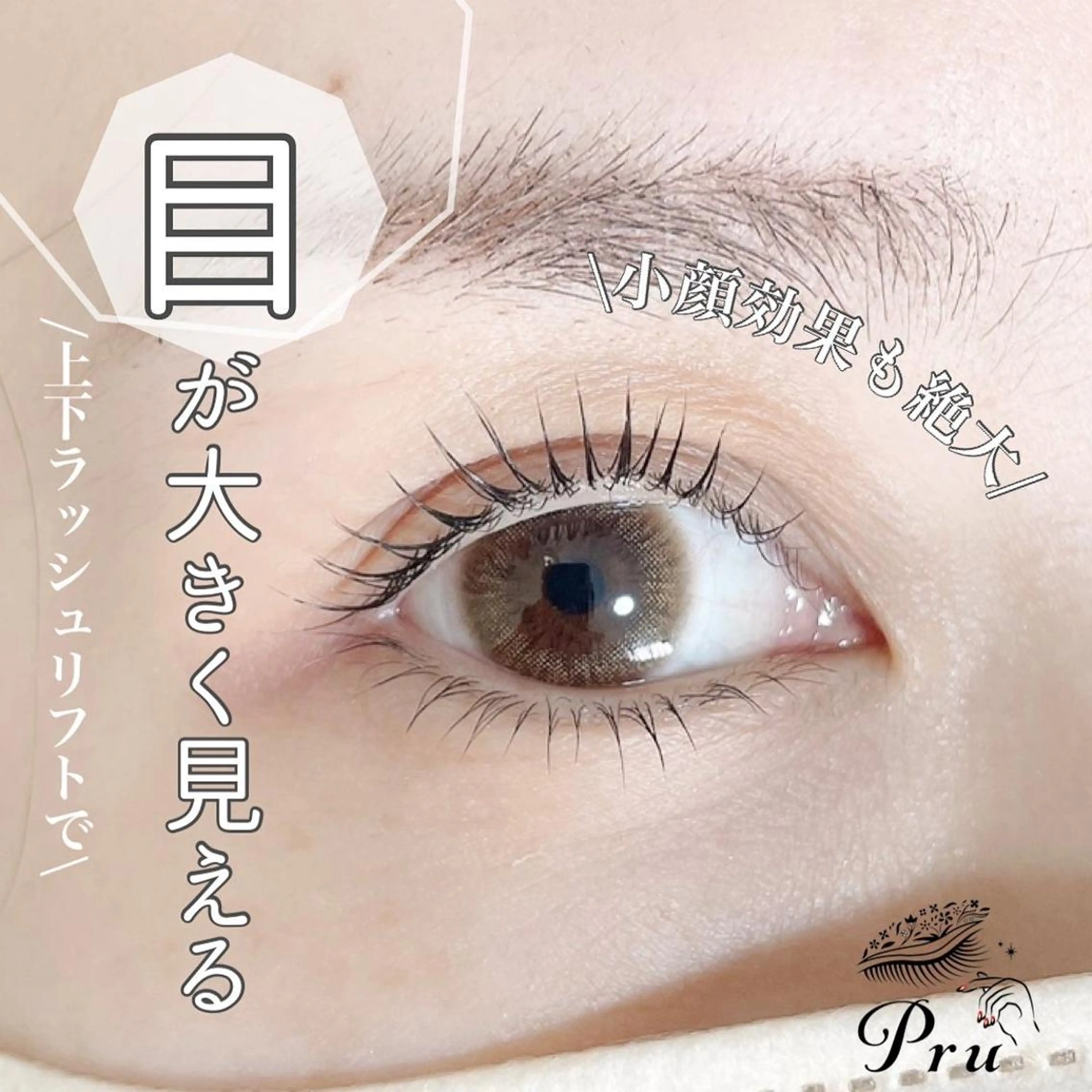 マツエク・マツパ 下まつげエクステ マツパ プル eyelashのマツエク・マツパデザイン