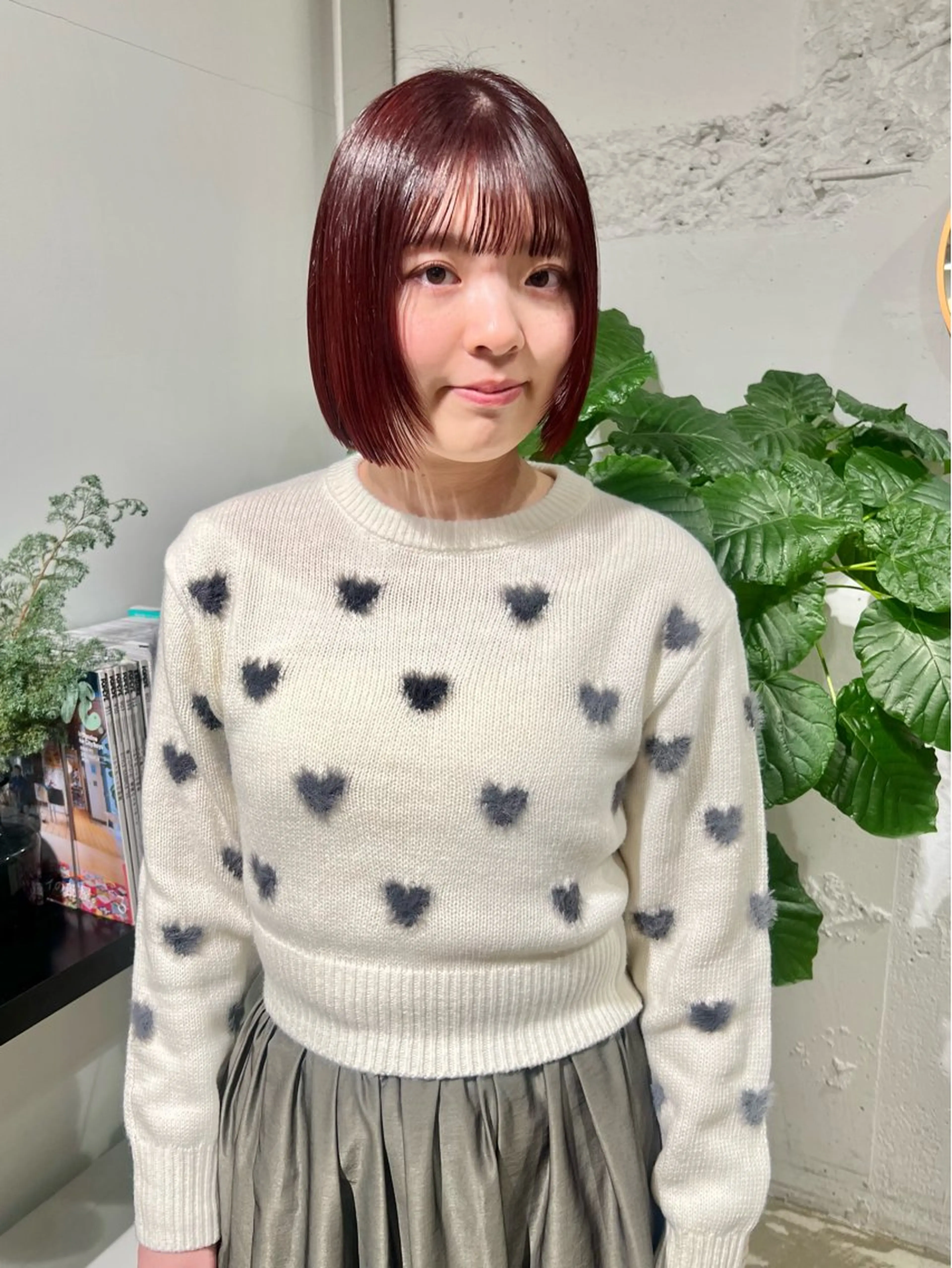 ショート ヘアカラー 石井 菜々のヘアスタイル