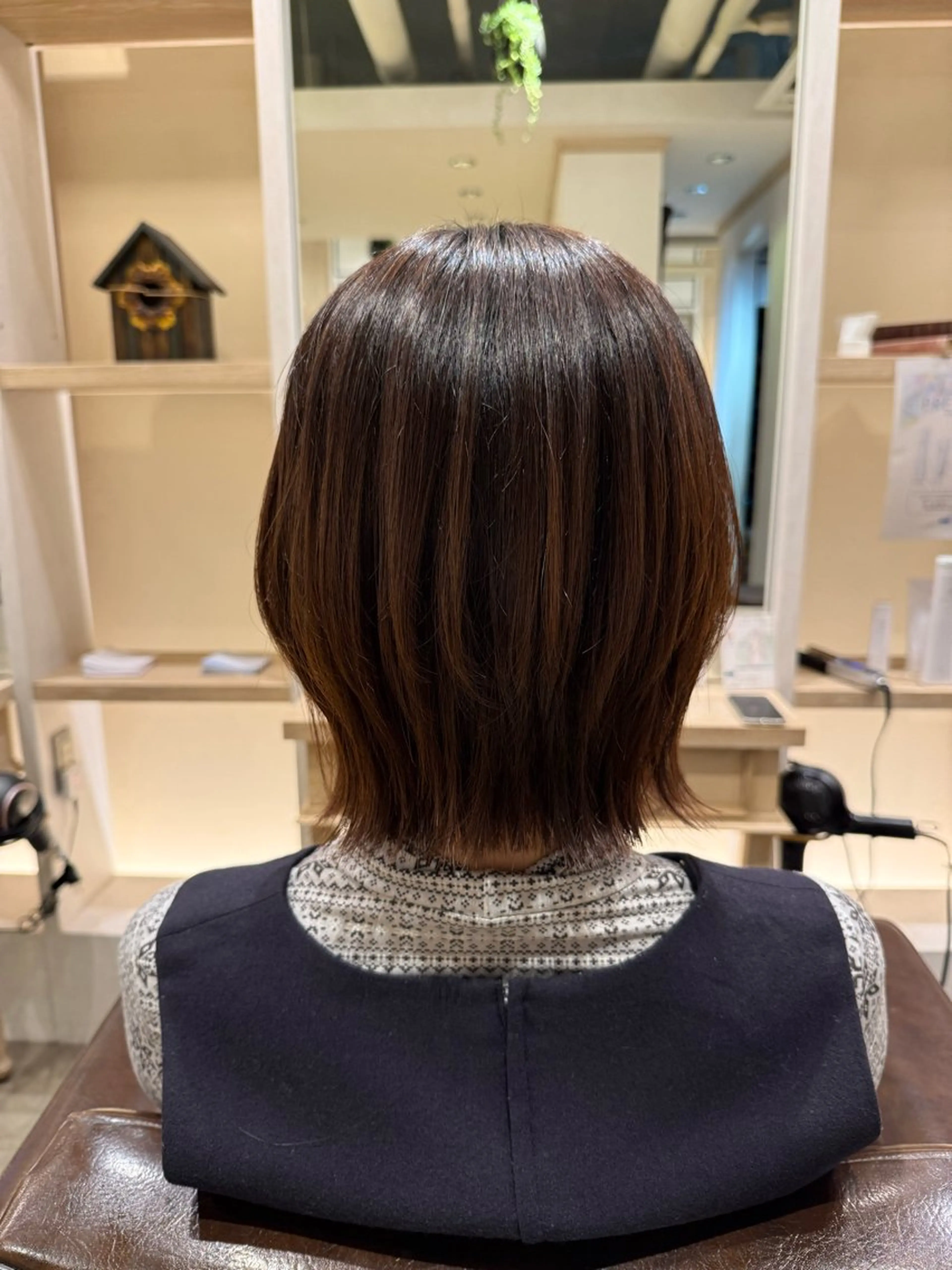 ショート ボブレイヤー ボブ レイヤーカット 永沼 美月のヘアスタイル