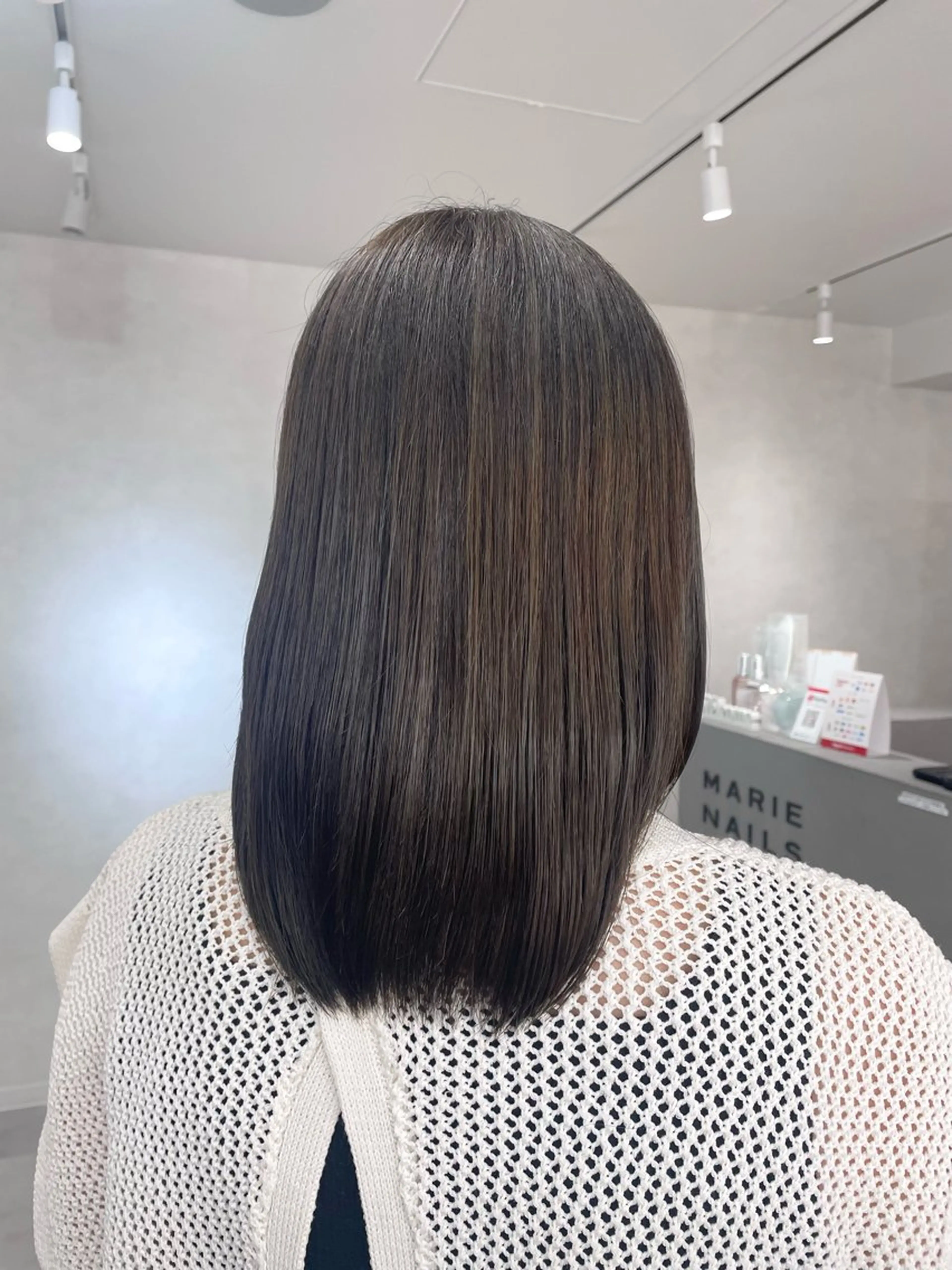 ミディアム カラー ヘアカラー トリートメント 田中 蓮華のヘアスタイル