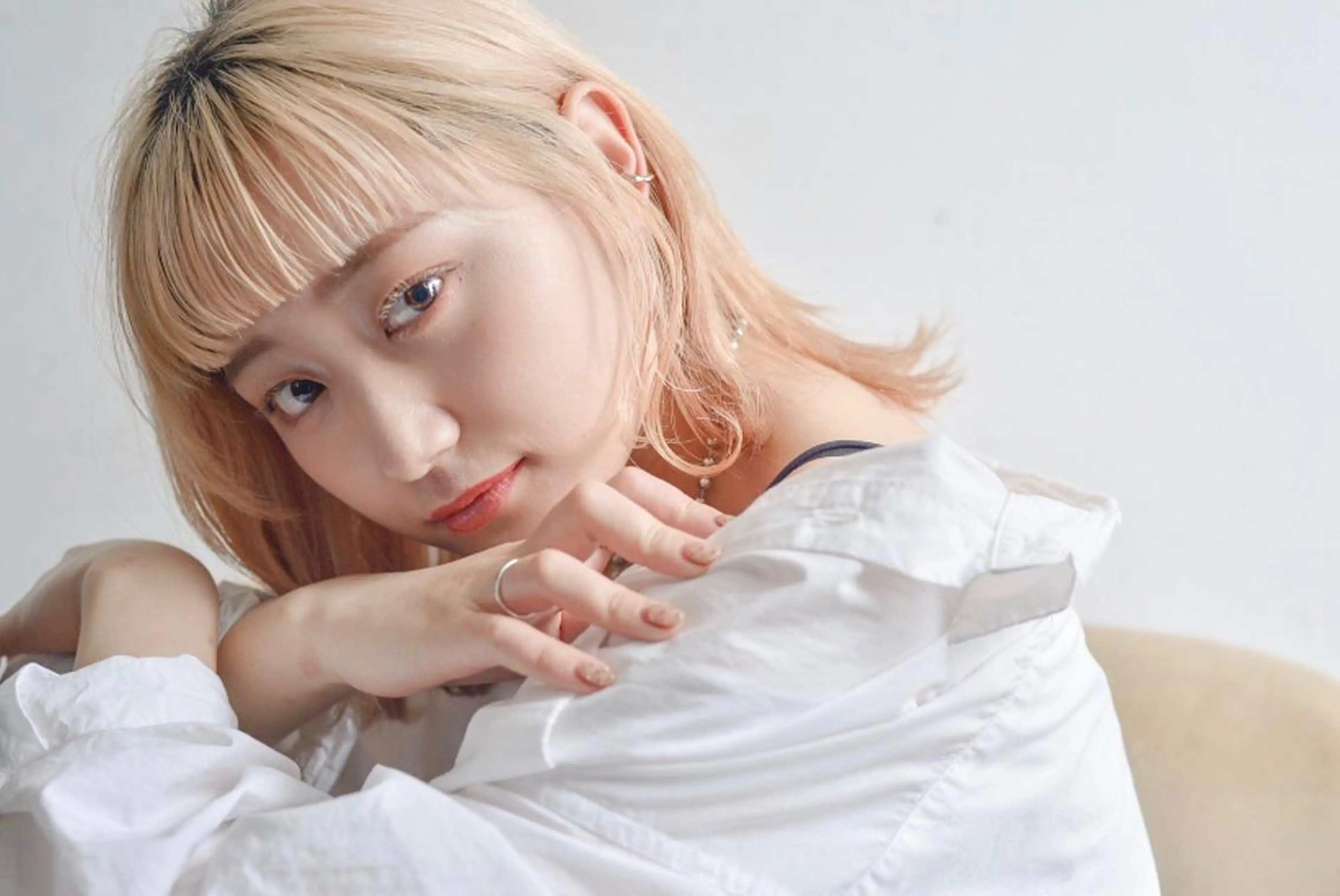 ミディアム カラー ヘアアレンジ ノンダメージサロン まつうらるなのヘアスタイル