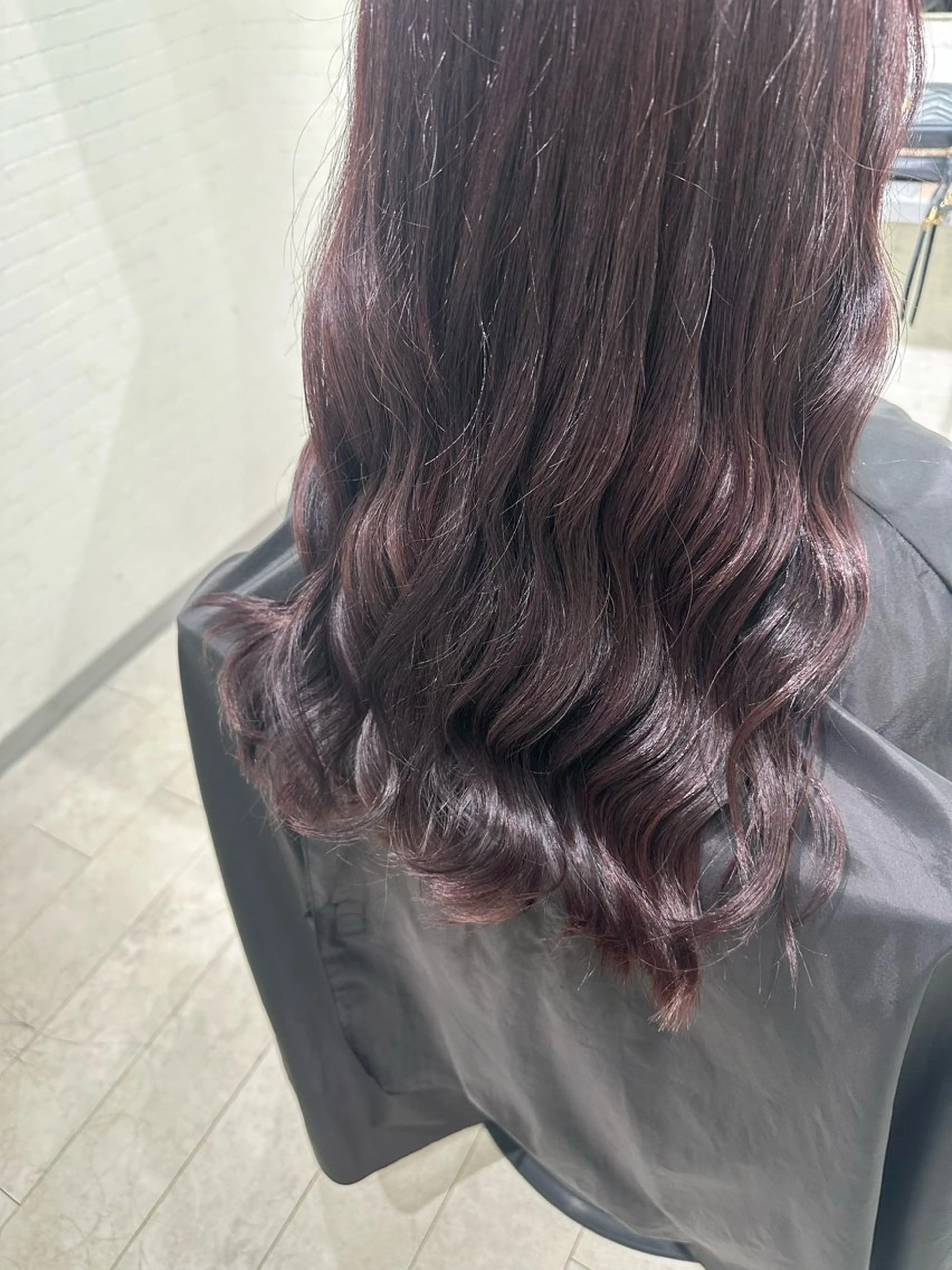 ミディアム カット ヘアカラー トリートメント Number.タナカ 間々田髪質改善のヘアスタイル