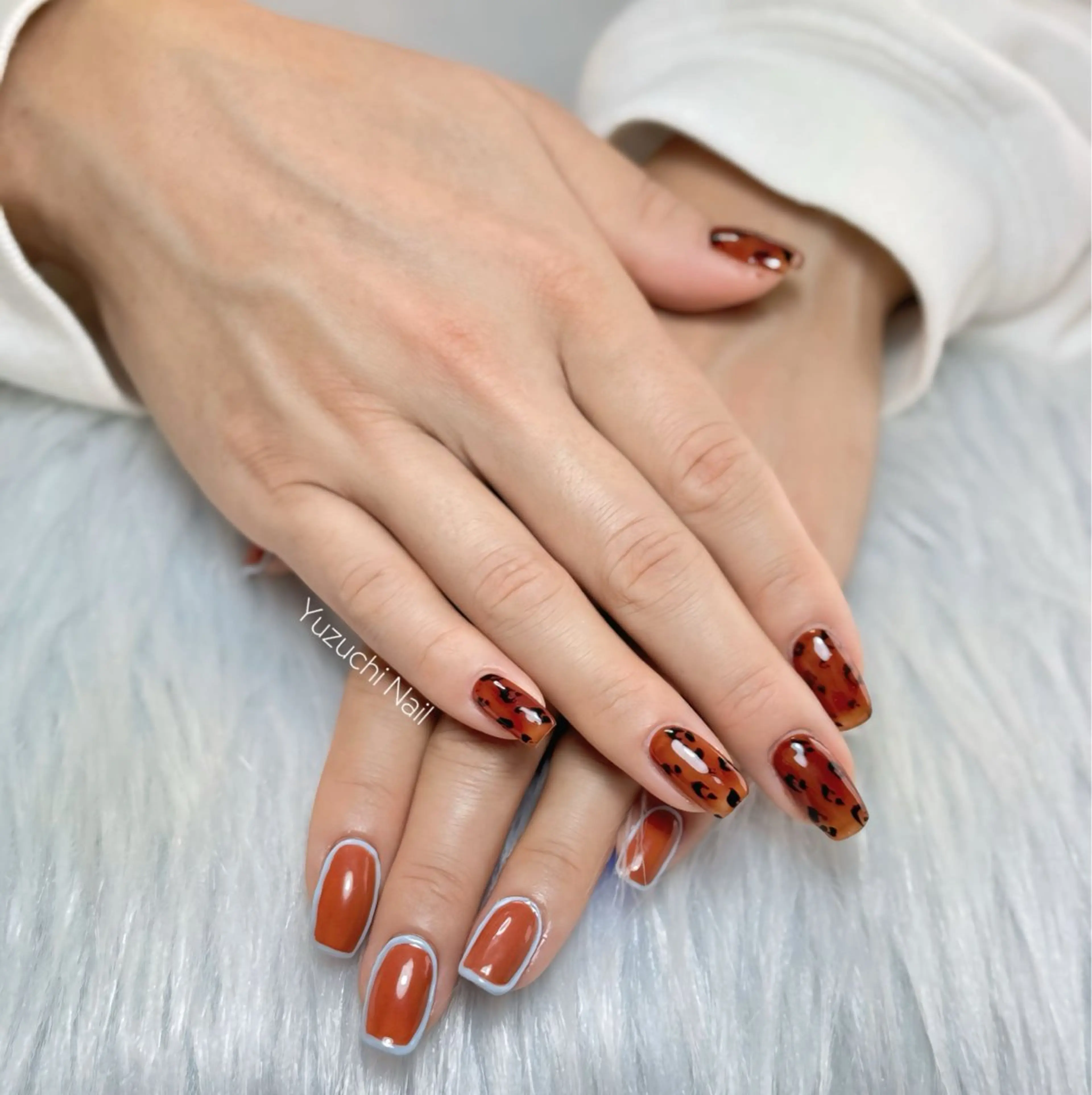 ネイル フットネイル 夏ネイル ワンホンネイル ハンドネイル ハンドケア Yuzuchi Nailのネイルデザイン