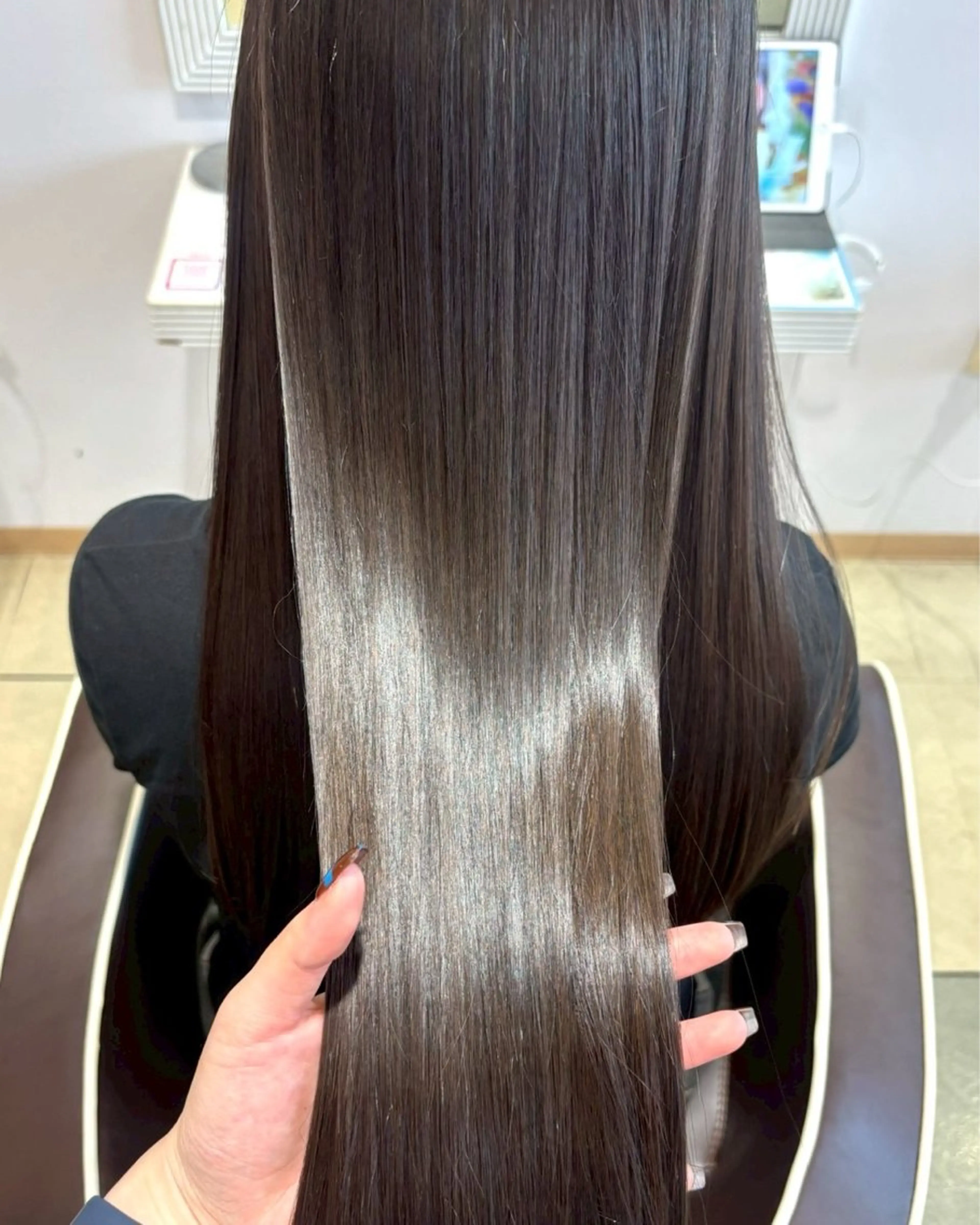 ロング カラー ヘアカラー トリートメント ブリーチなし艶カラー /いくののヘアスタイル