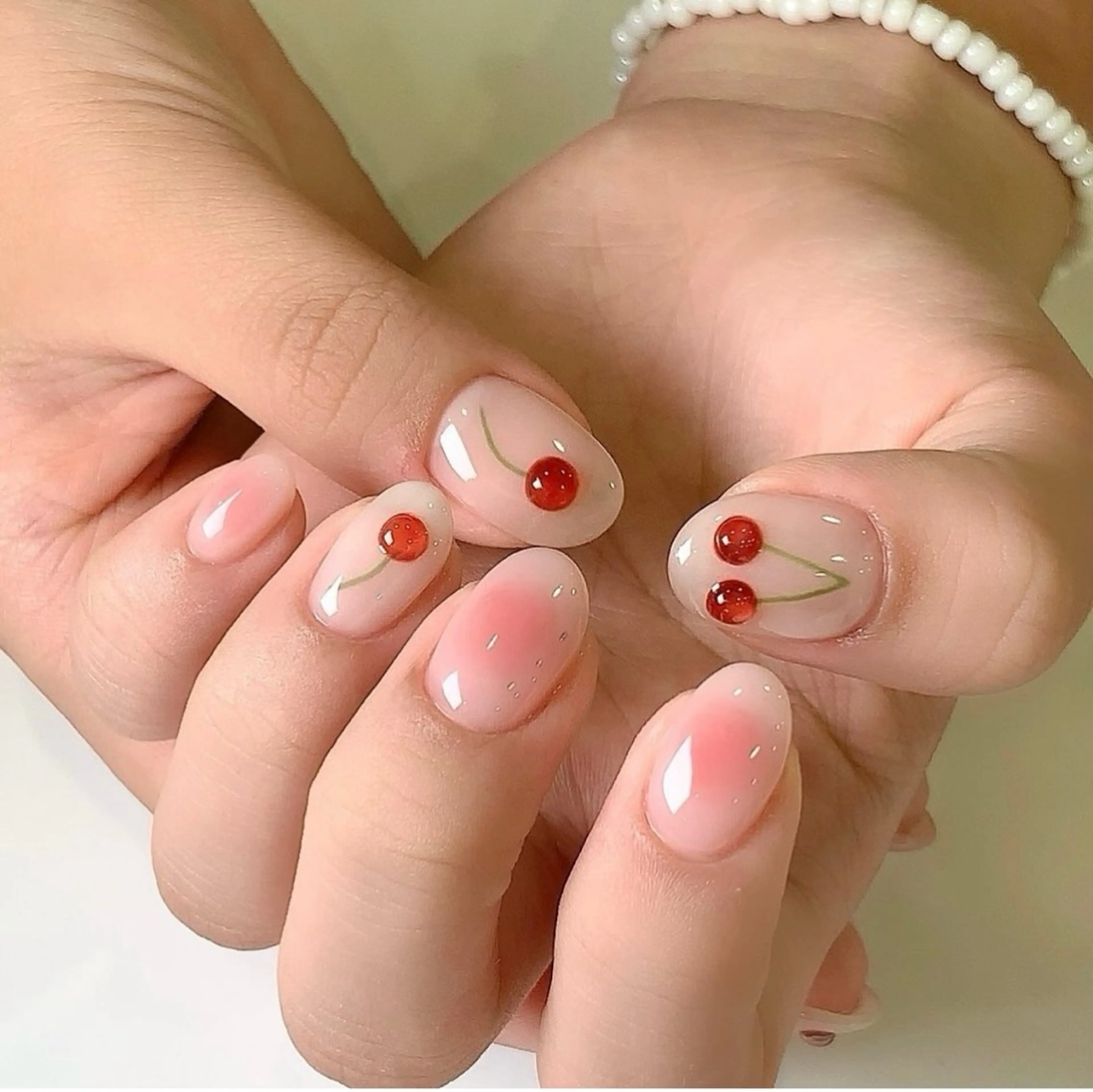 ネイル 韓国ネイル 持ち込み ニュアンスネイル ネイルチップ ハンドネイル TABI ANA.CHUOのネイルデザイン