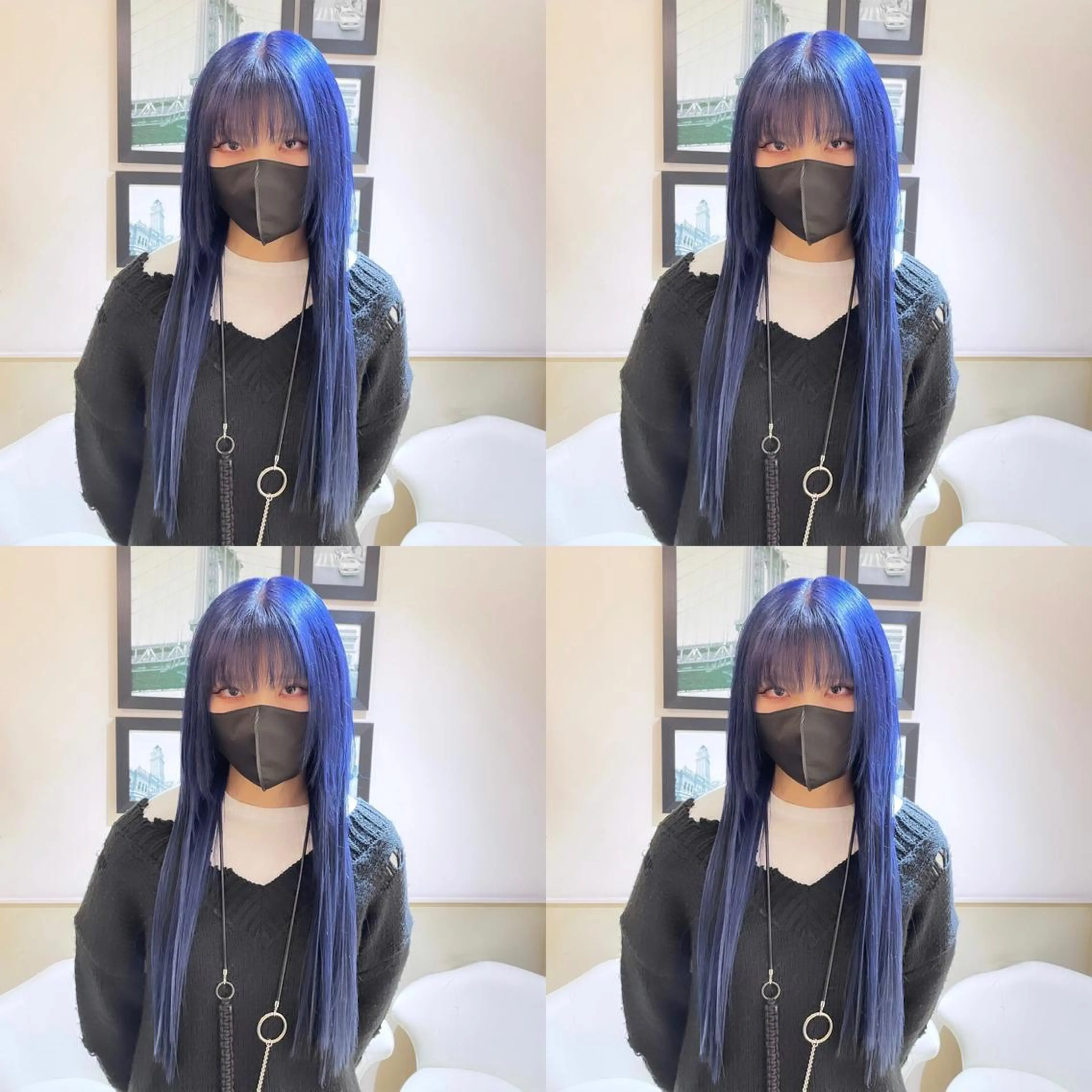 ロング カラー シールエクステ エクステ 🌟トップデザイナー 高橋🌟のヘアスタイル