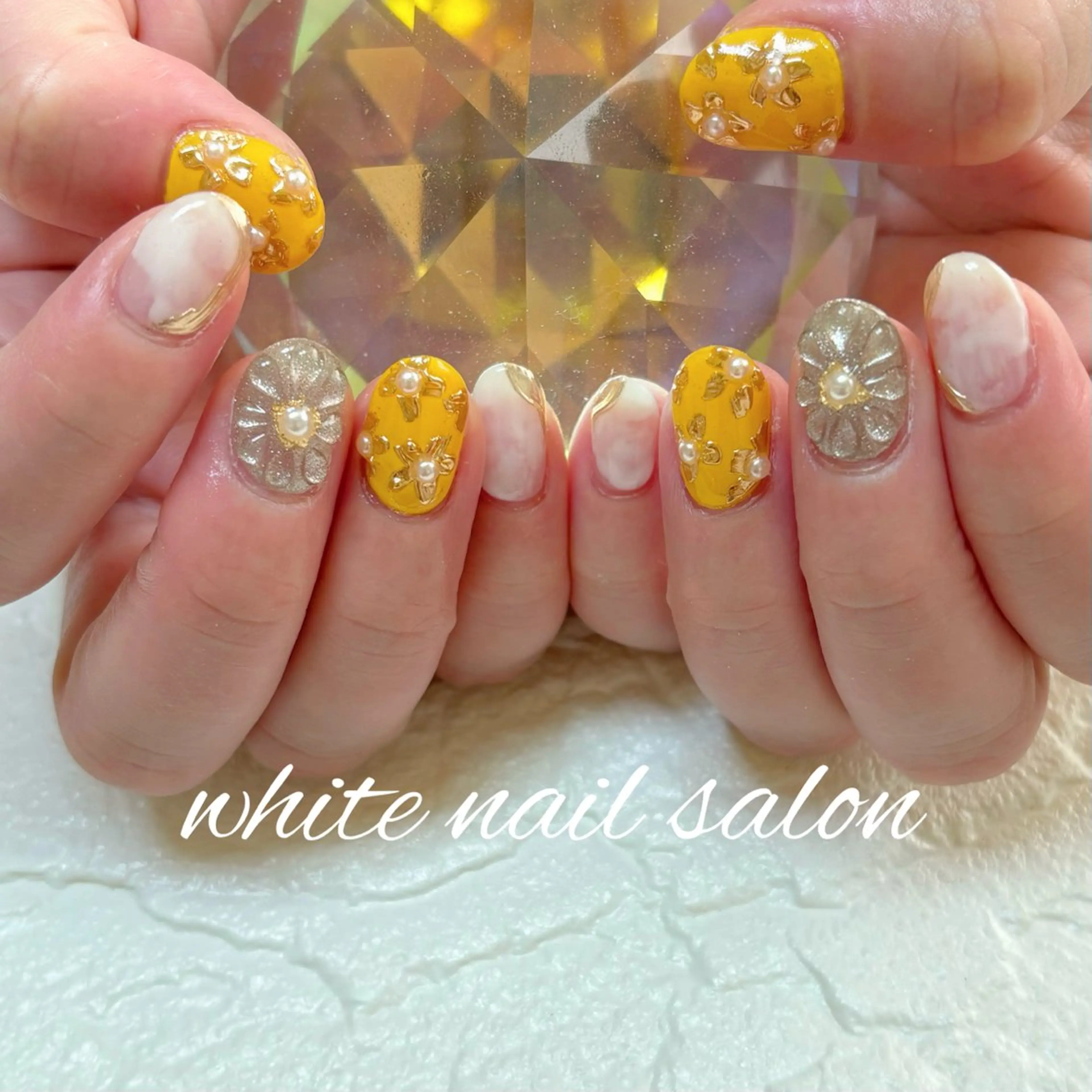 ネイル フットネイル ハンドネイル white nail salonのネイルデザイン