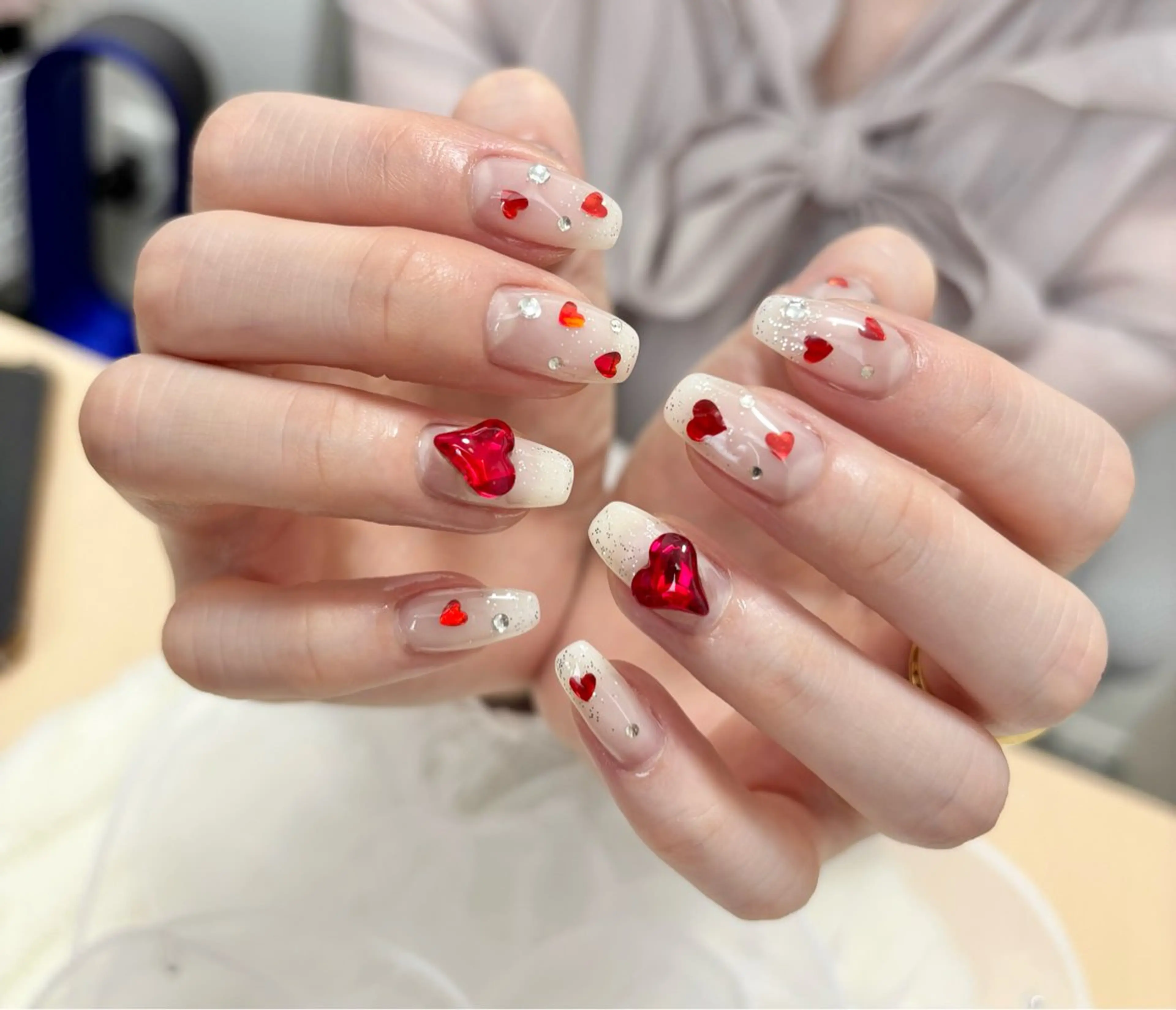 ネイル バレンタイン わたなべ さやかのネイルデザイン