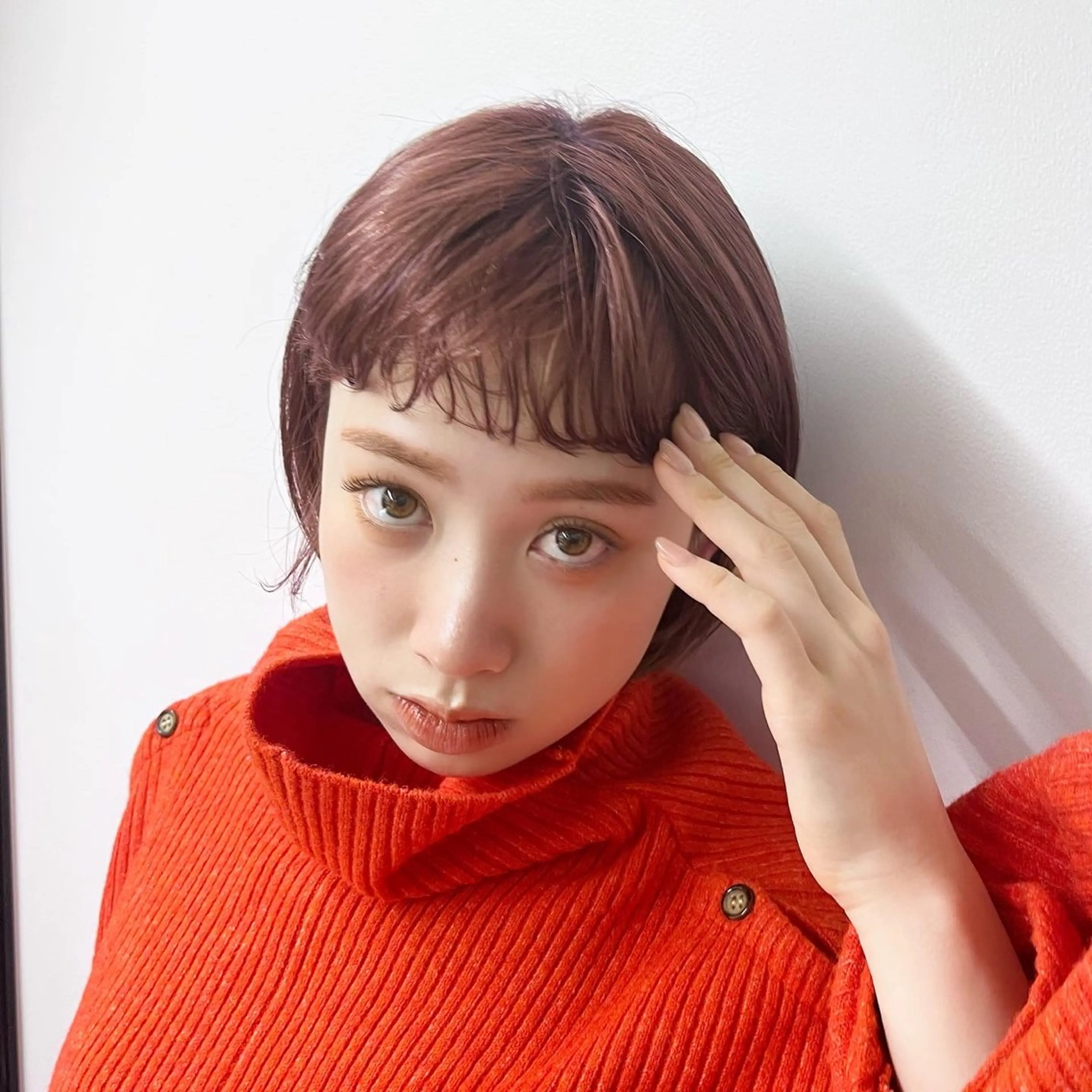 ショート カラー 阿久津真衣 似合わせカットのヘアスタイル