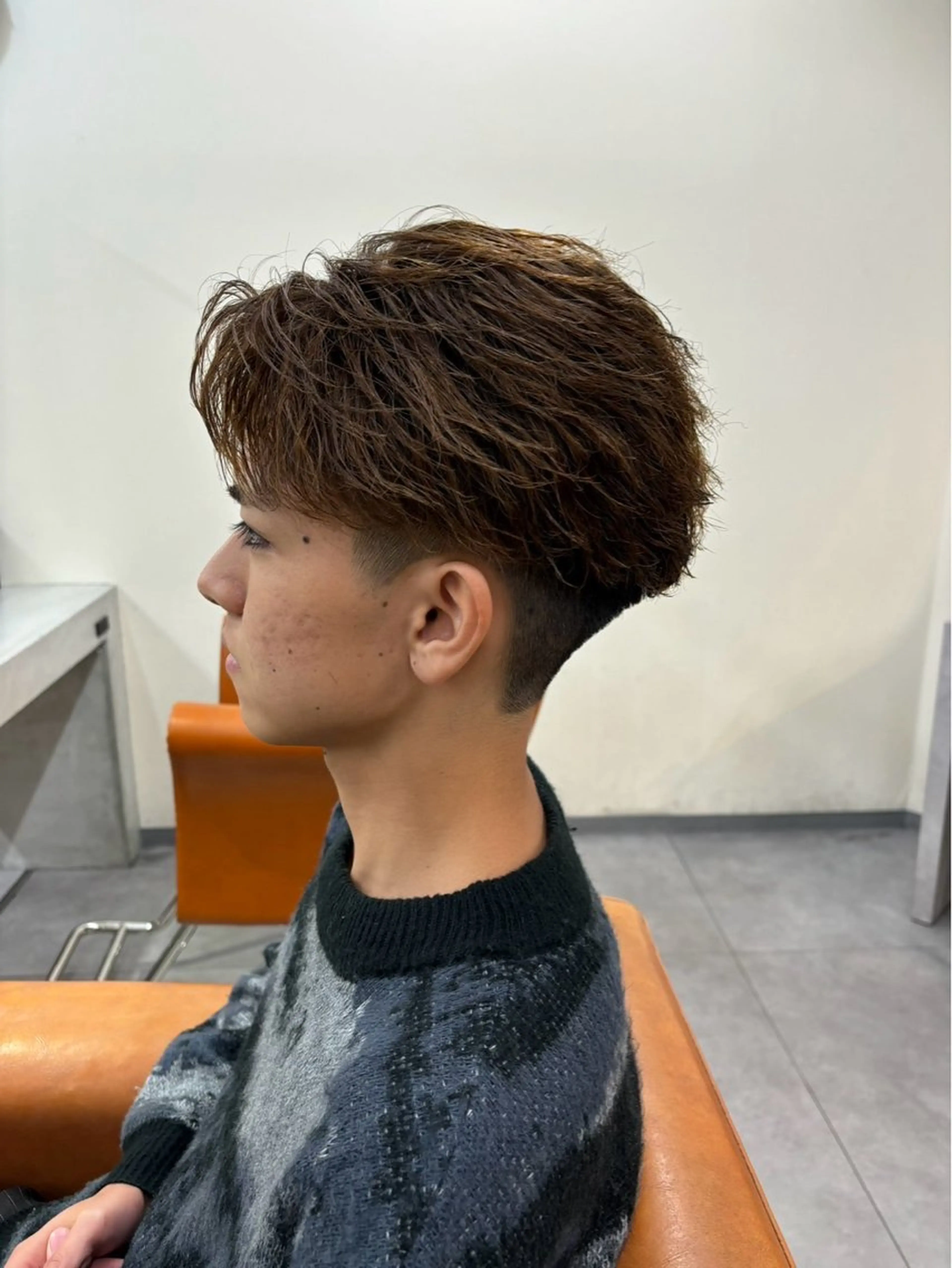 ショート パーマ メンズ メンズ/パーマ/ 京都駅/井上光のヘアスタイル