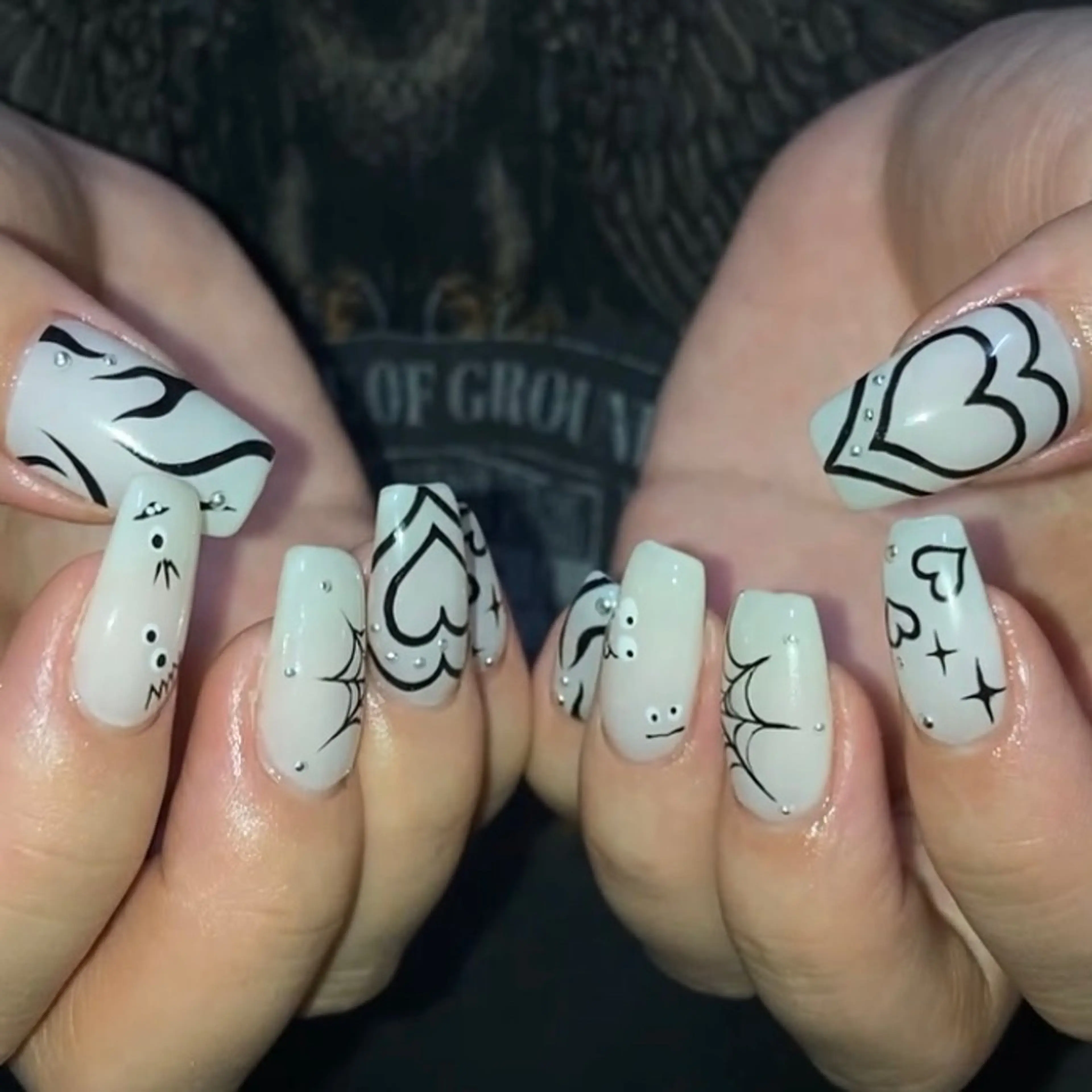 ネイル アートネイル ハンドネイル フットネイル kana/モード ・グランジ໒꒱のネイルデザイン