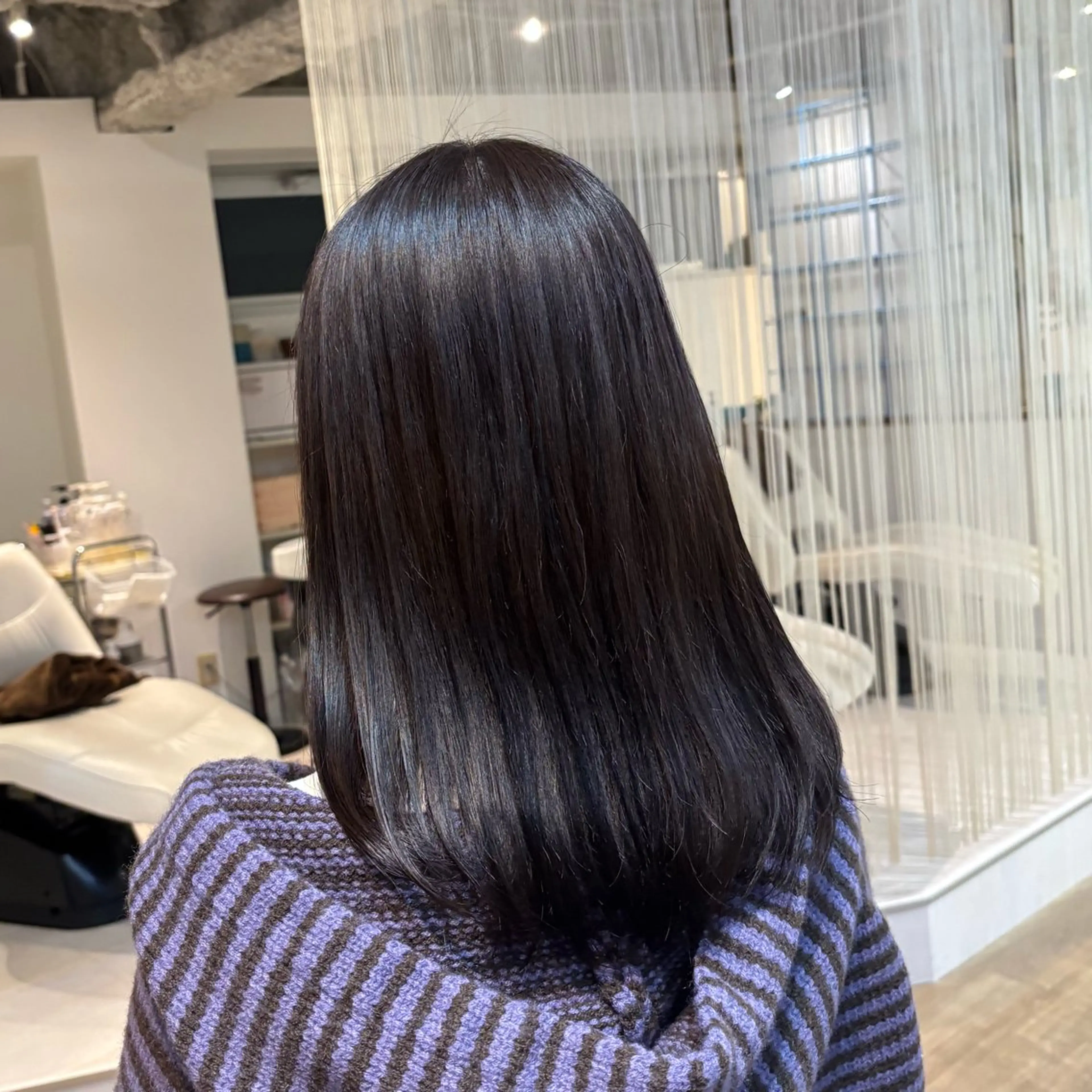 セミロング カラー ブラウンカラー ナチュラルブラウン ヘアカラー トリートメント RINNO🌷艶髪/ 透明感&艶カラーのヘアスタイル